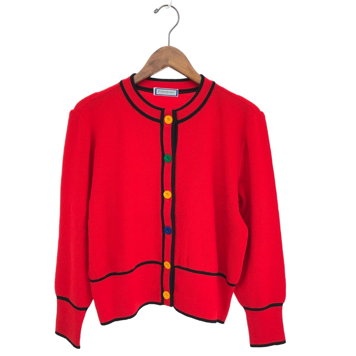 YvesSaintLaurent(YSL) イヴサンローラン カーディガン サイズ:M ヴィンテージ/長袖 レッド レディース【中古】|リサイクル ティファナ