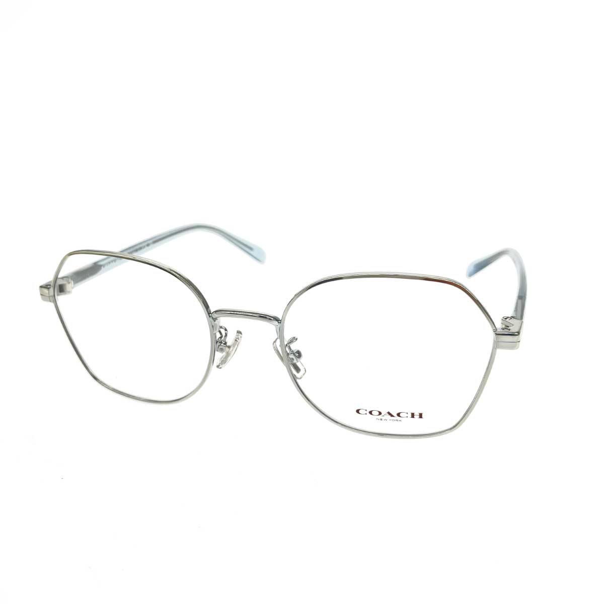 COACH コーチ メガネ 美品 HC5155 ブルー/クリア ユニセックス【中古】