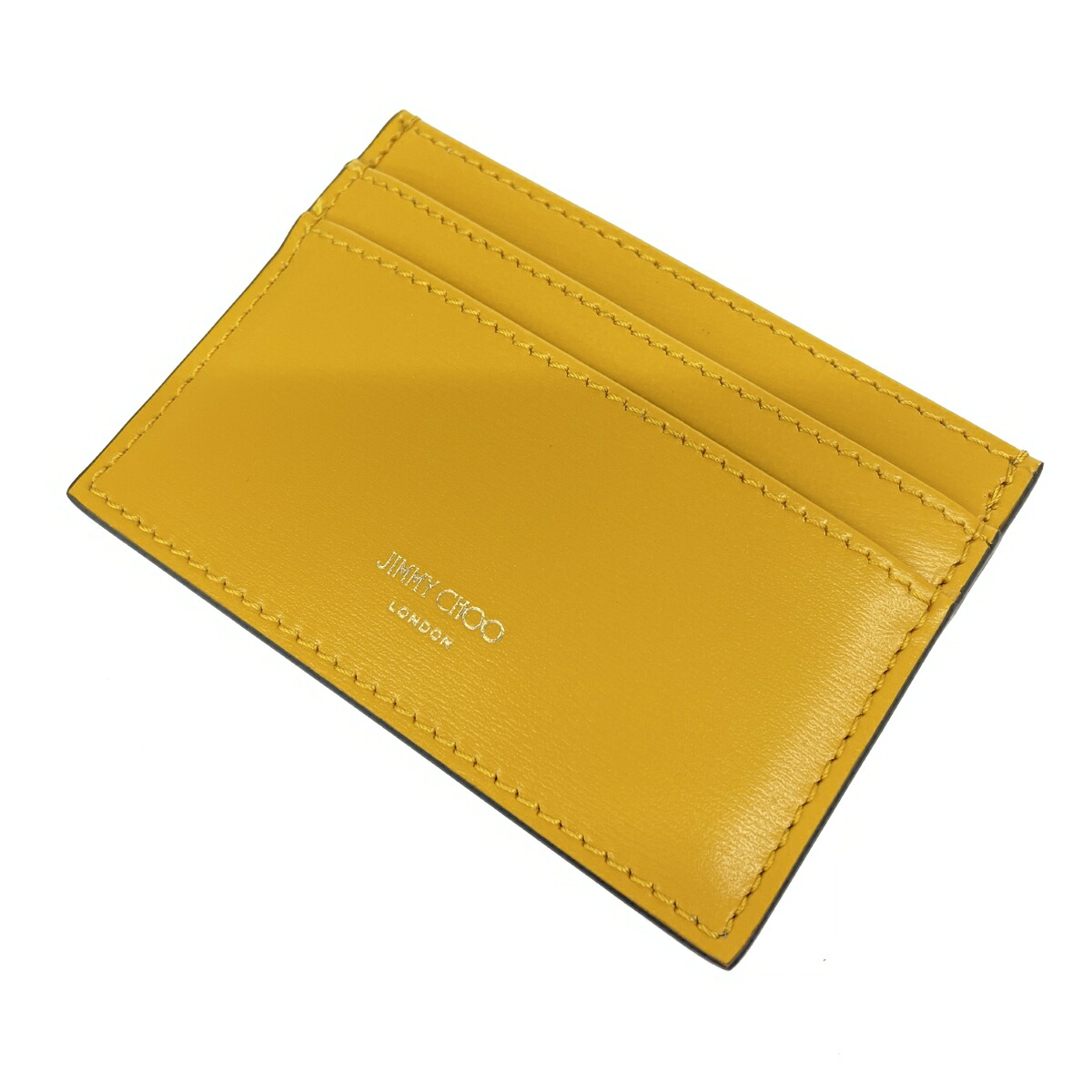JIMMY CHOO ジミーチュウ カードケース 新品同様 ブルー/イエロー レディース【中古】