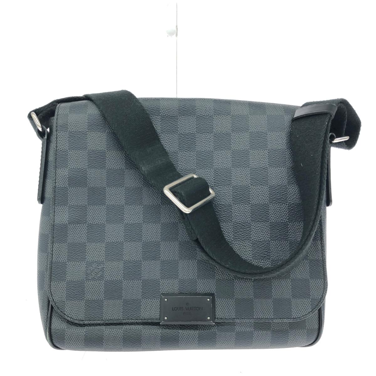 ★百貨店大売り出し客体商いもの★  LOUIS VUITTON ルイヴィトン ディストリクトPM   ダミエ/グラフィット/FL3156 N41260    メンズ【中古】