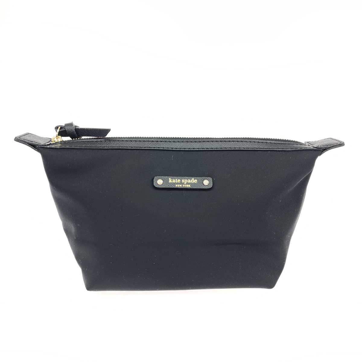 Kate spade ケイトスペード ポーチ 美品 ナイロン/ ブラック レディース【中古】