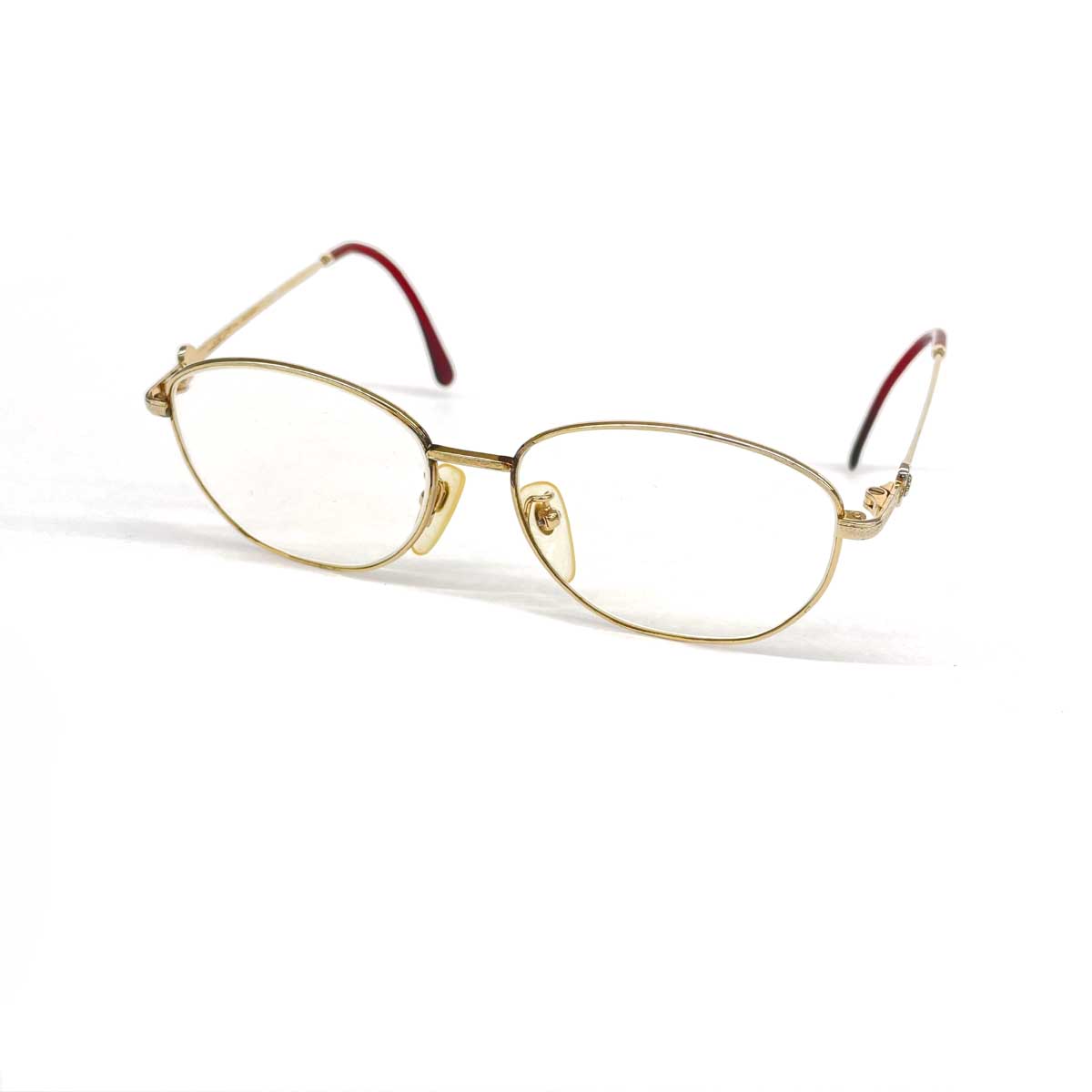 YvesSaintLaurent(YSL) イヴサンローラン メガネフレーム ハート/メタル ゴールドカラー レディース【中古】