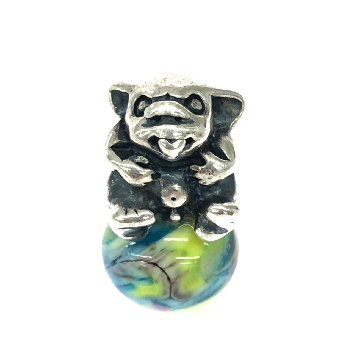 TROLL BEADS トロール網ビーズ ベイビートロール 好ましい  リタイヤード/925S LAA目じるし有/二人組    しろがね色色合い ユニ一発やる【中古】