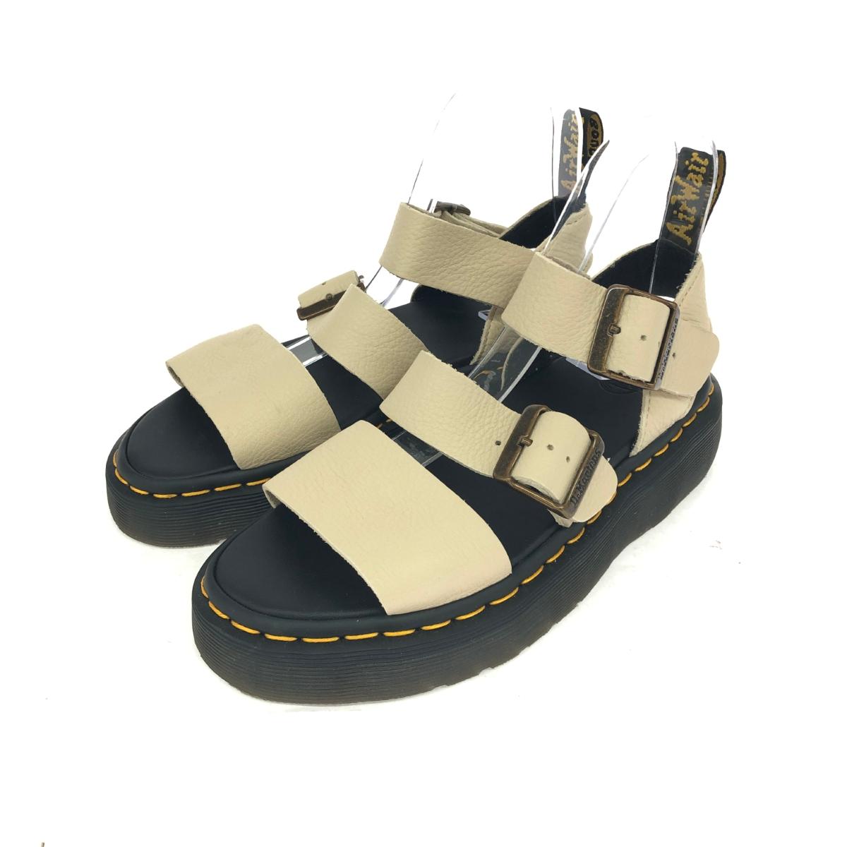 Dr.Martens ドクターマーチン サンダル グリフォン 良好 表記サイズ:UK5 レザー JS-798AJ ベージュ レディース【中古】