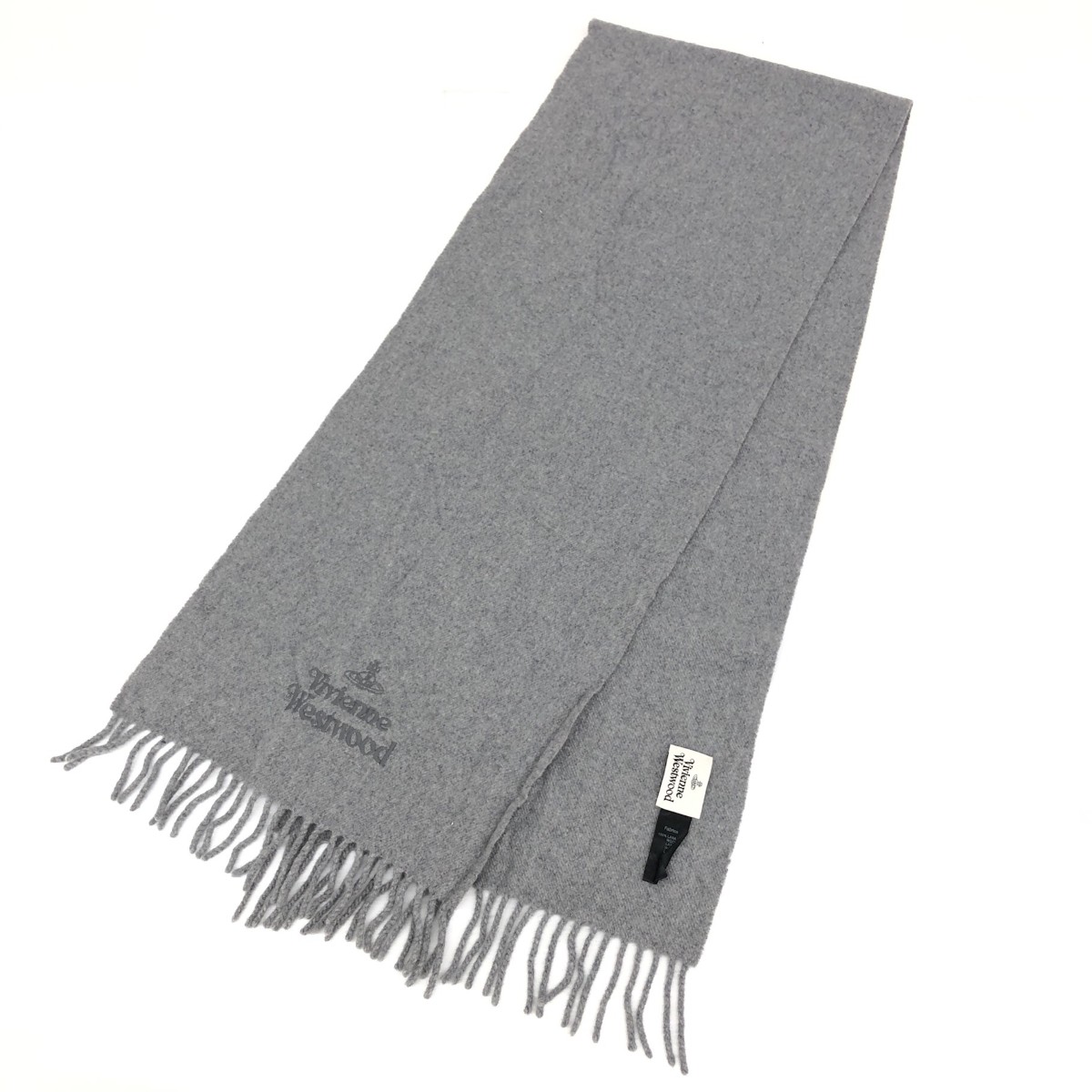 Vivienne Westwood ヴィヴィアンウエストウッド ストール 良好 マフラー グレー ユニセックス【中古】