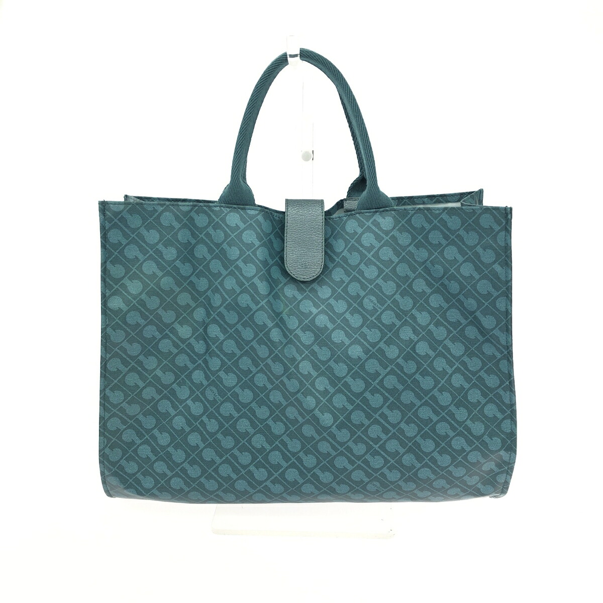 GHERARDINI ゲラルディーニ 折り畳みトートバッグ ソフティ ナイロン エメラルド グリーン レディース【中古】