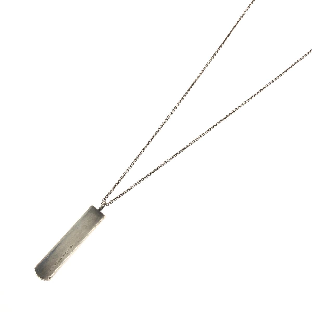 TIFFANY&Co. ティファニー SVネックレス/1837バー シルバー/925 シルバーカラー レディース【中古】