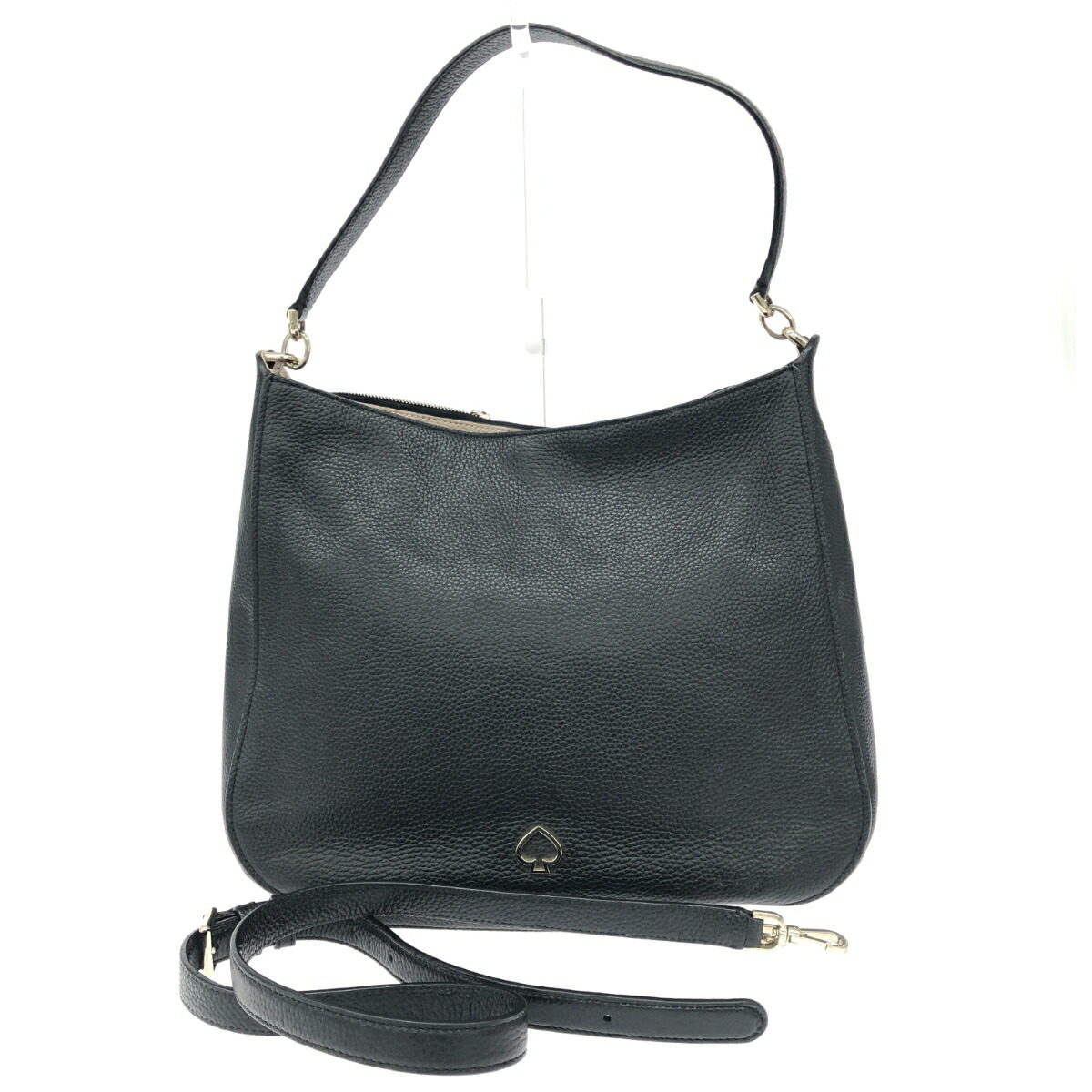 Kate spade ケイトスペード 2WAYバッグ レザー ブラック レディース【中古】