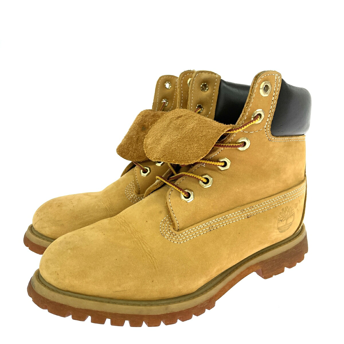 Timberland ティンバーランド 割り増し金ブーツ  書きあらわす大いさ:35 なめし革 10361   赤銅色 レディース【中古】 レディース靴-靴