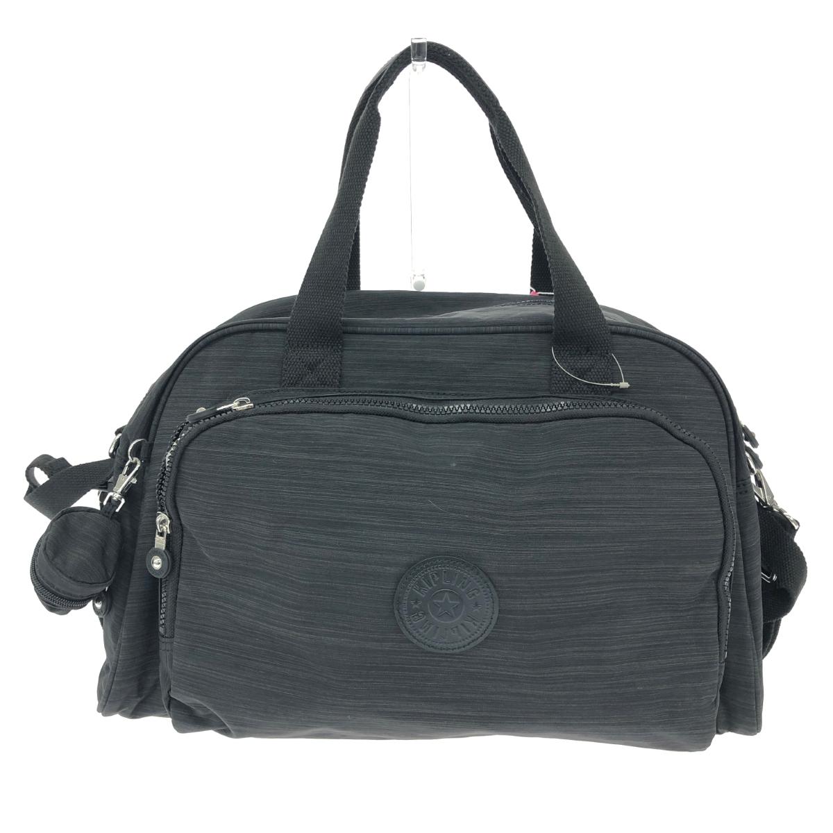KIPLING キプリング マザーズバッグ 美品 おむつ替えシート付 ブラック 【中古】