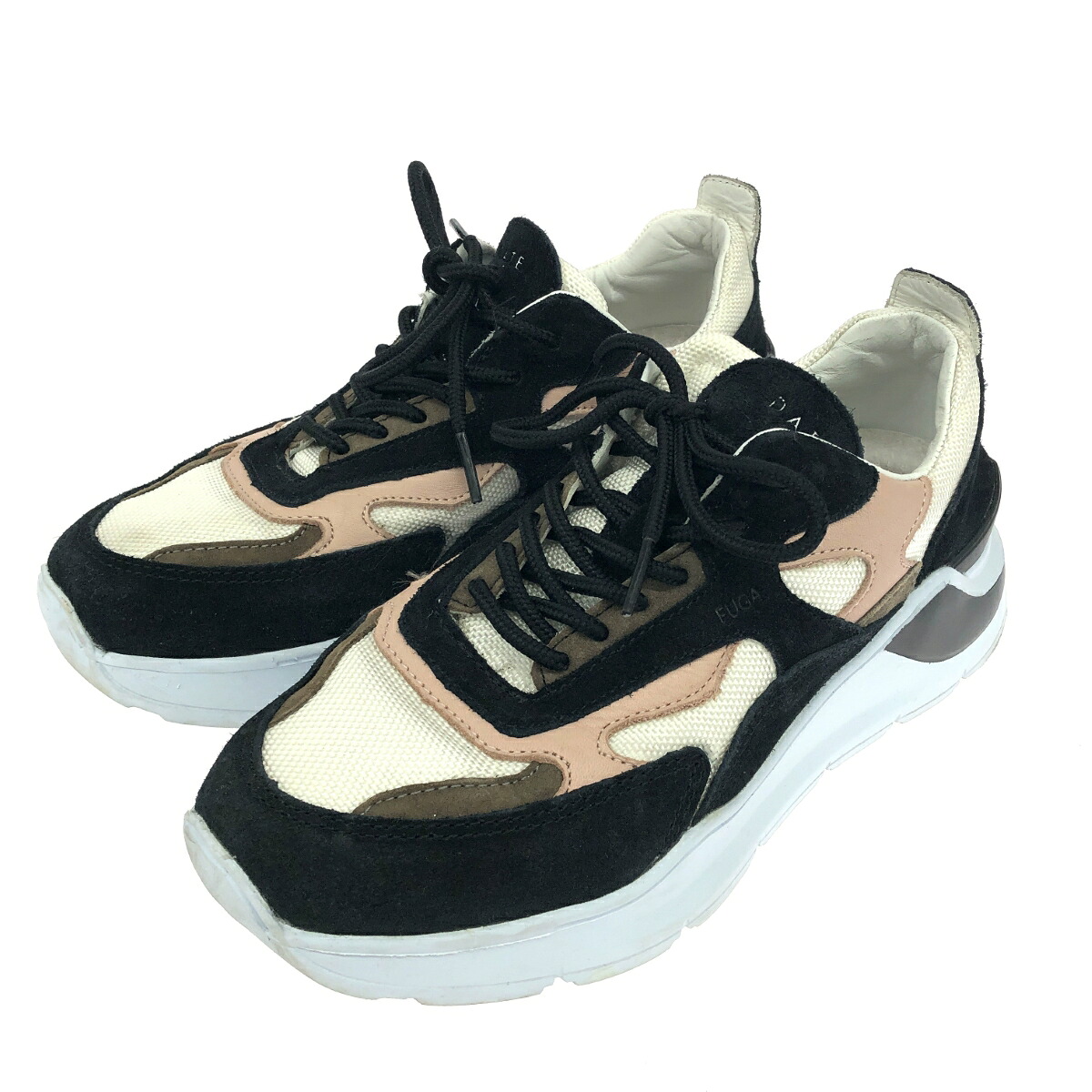 D.A.T.E. デイト スニーカー 表記サイズ:23.5 FUGA/スエード ピンク レディース【中古】