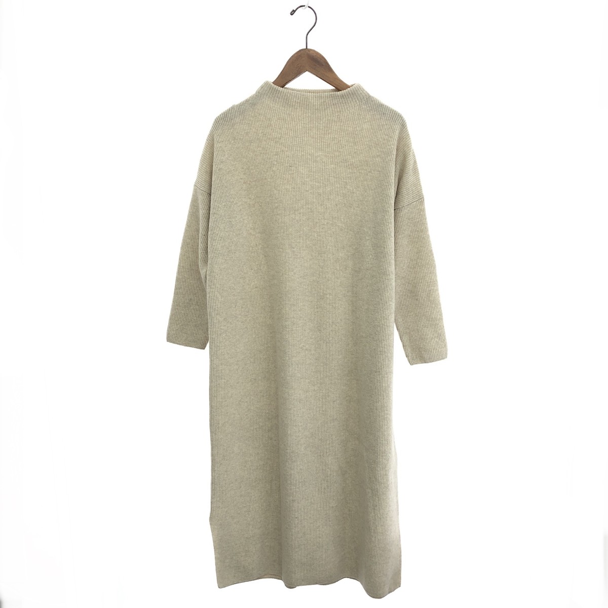 evam eva エヴァムエヴァ ニットワンピース 日本製/定価36300円 E233K163/2023AW ベージュ レディース【中古】｜リサイクル ティファナ