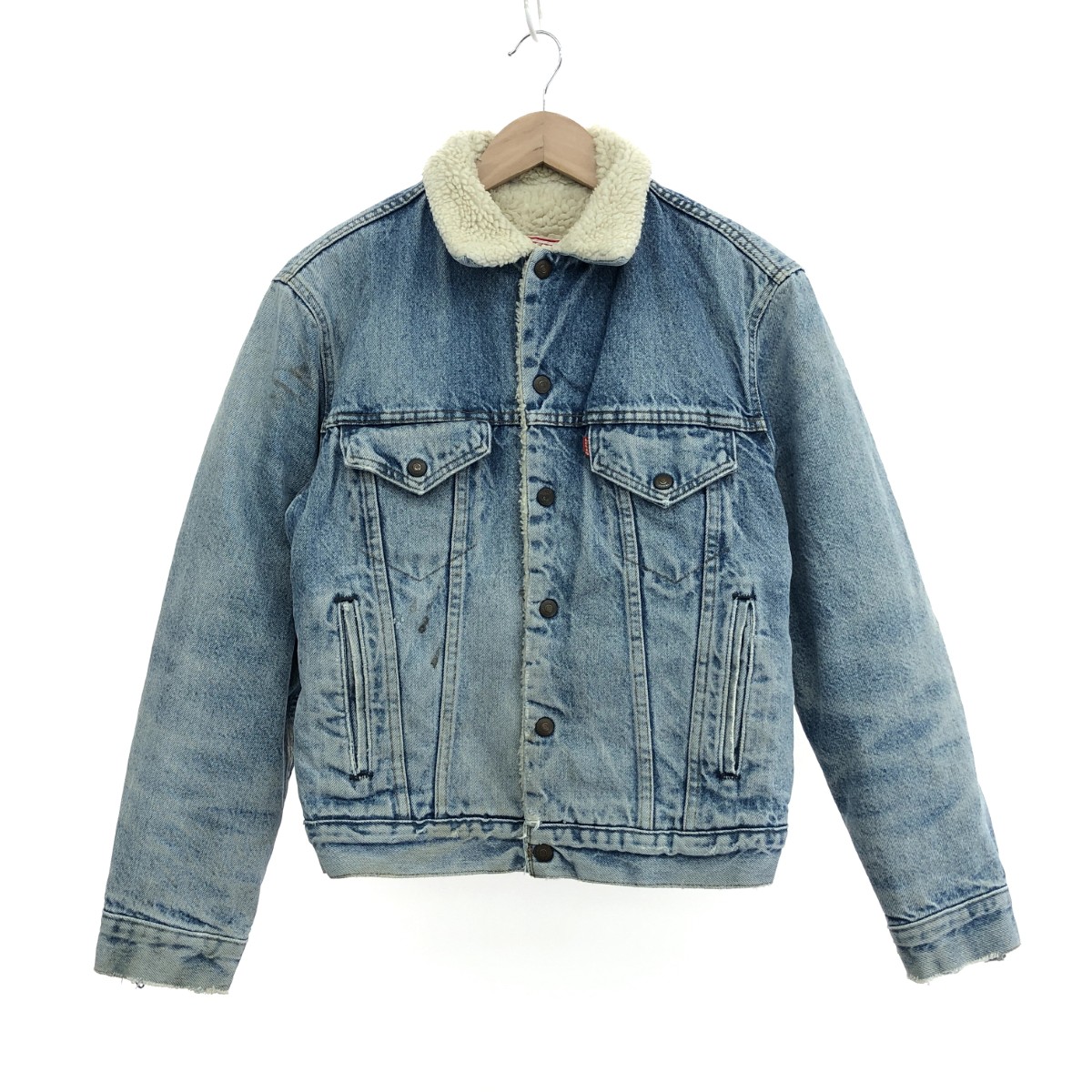 LEVI`S リーヴァイズジーンズ デニムボアジャケット ジャンク品 大きさ:40 70ｓ/古着    青み メンズ【中古】
