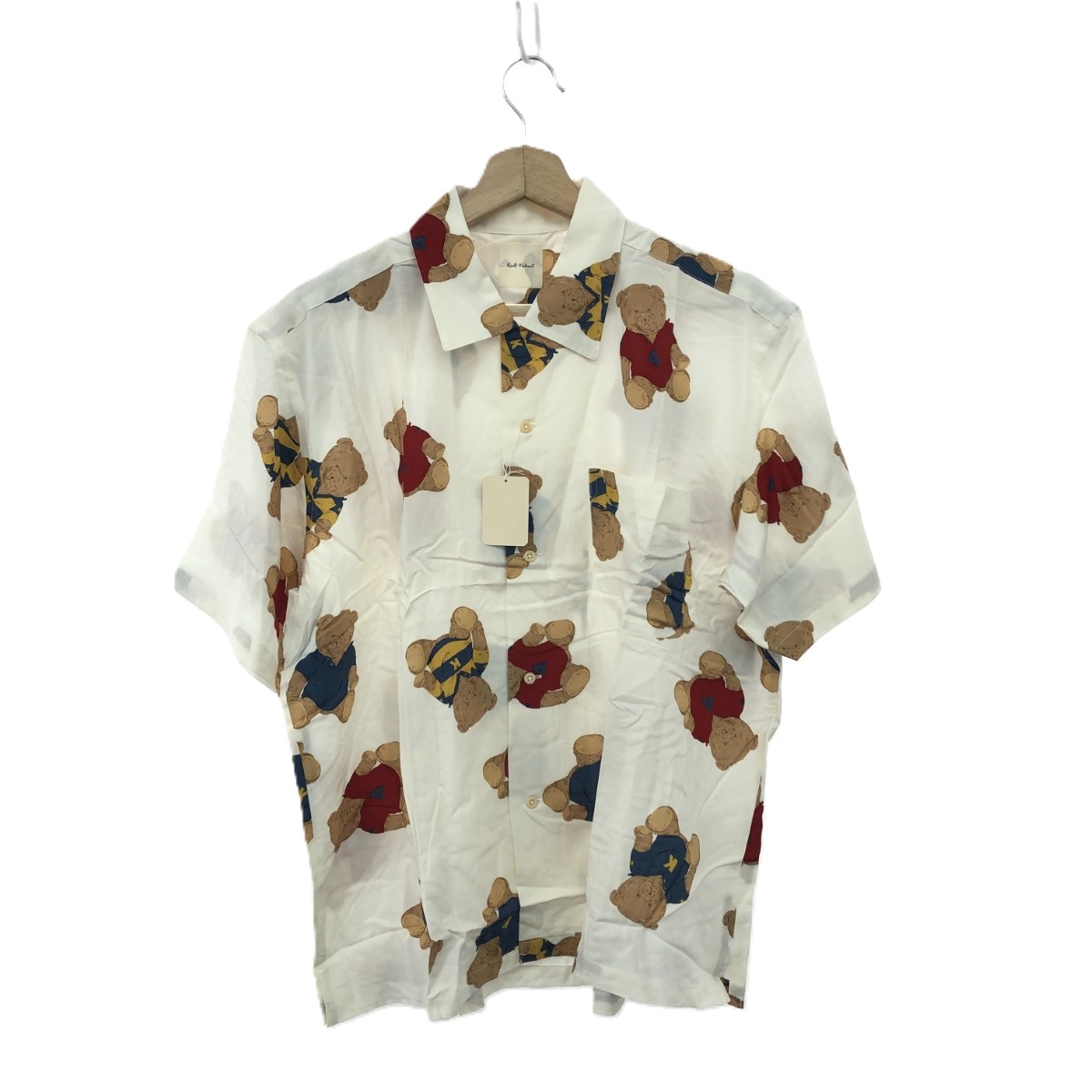 KARL HELMUT カールヘルム アロハシャツ 新品負けず劣らず 大きさ:M     白いこと メンズ【中古】