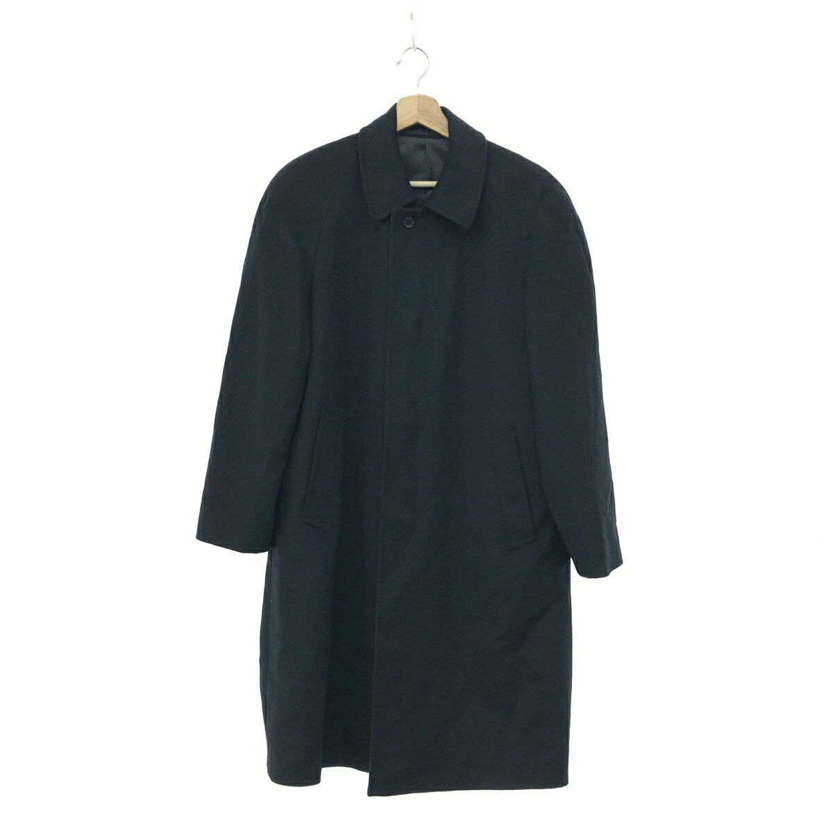 cashmere カシミール カシミヤロングコート 好ましい 大きさ:S     黒いこと メンズ【中古】