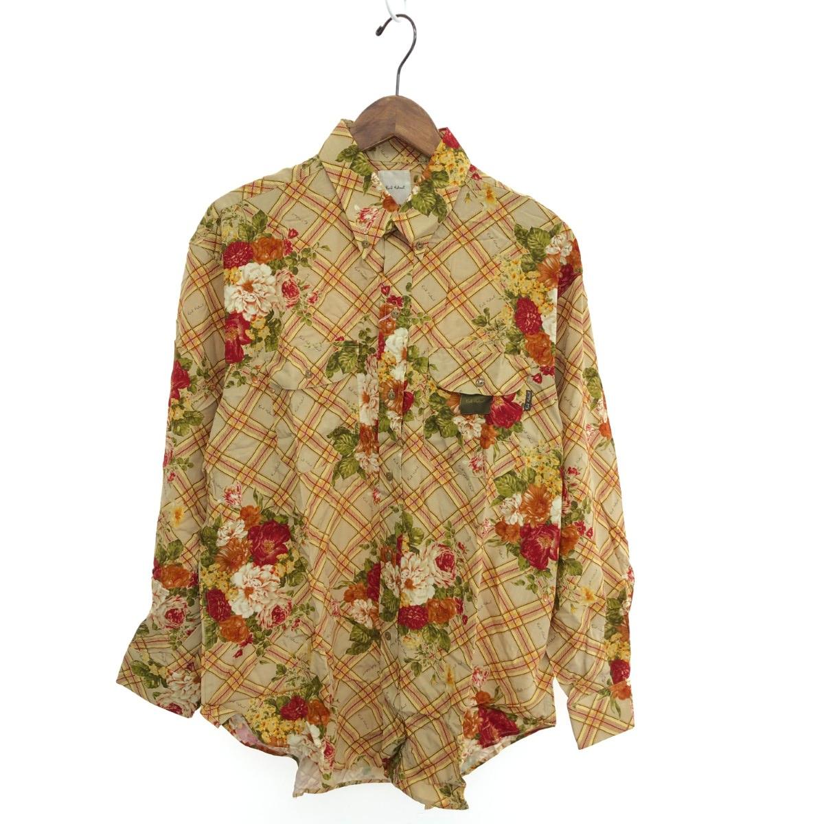 KARL HELMUT カールヘルム 総柄シャツ 新品同様 長袖/花柄/ ベージュ メンズ【中古】|リサイクル ティファナ