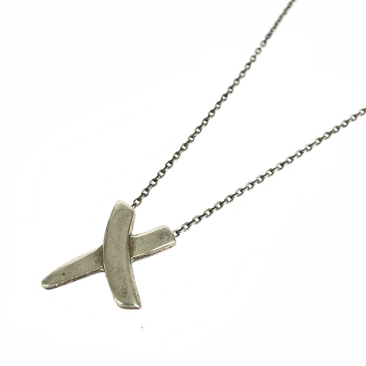 TIFFANY&Co. ティファニー SVネックレス/キス 良好 シルバー/925 シルバーカラー レディース【中古】