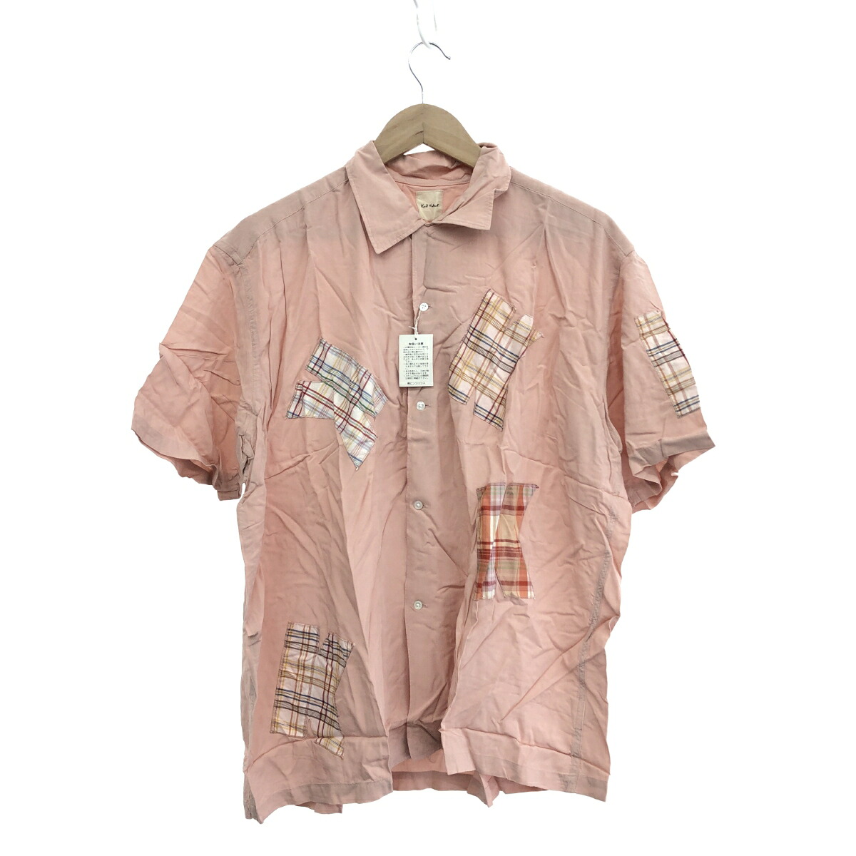 KARL HELMUT カールヘルム アロハシャツ 新品負けず劣らず 大きさ:M     サクラ色 メンズ【中古】