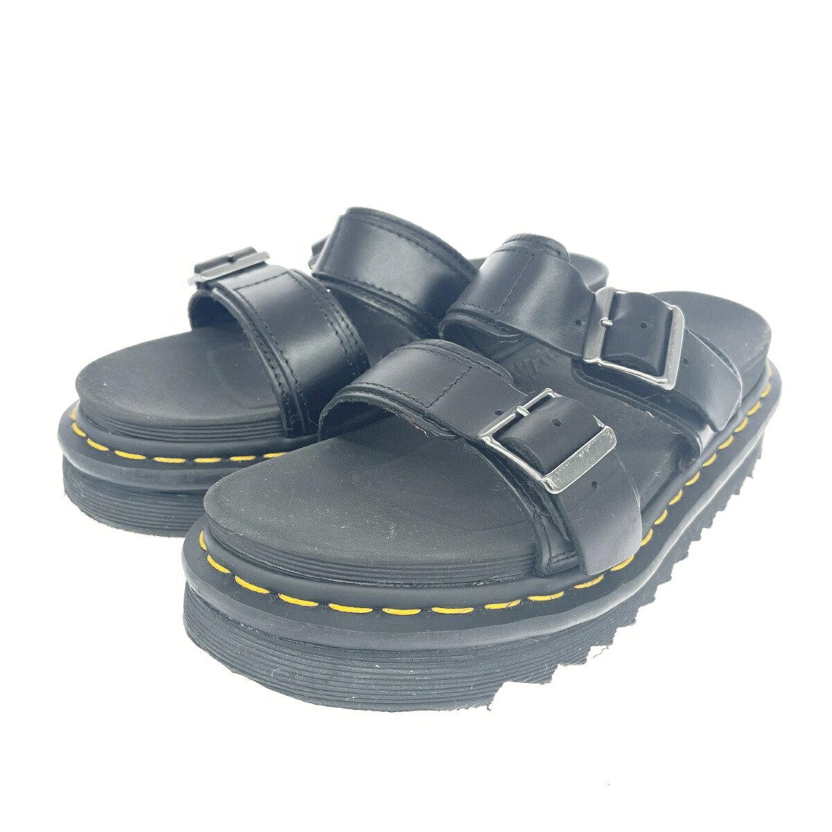 Dr.Martens ドクターマーチン サンダル/マイルス 表記サイズ:4 レザー ブラック レディース【中古】