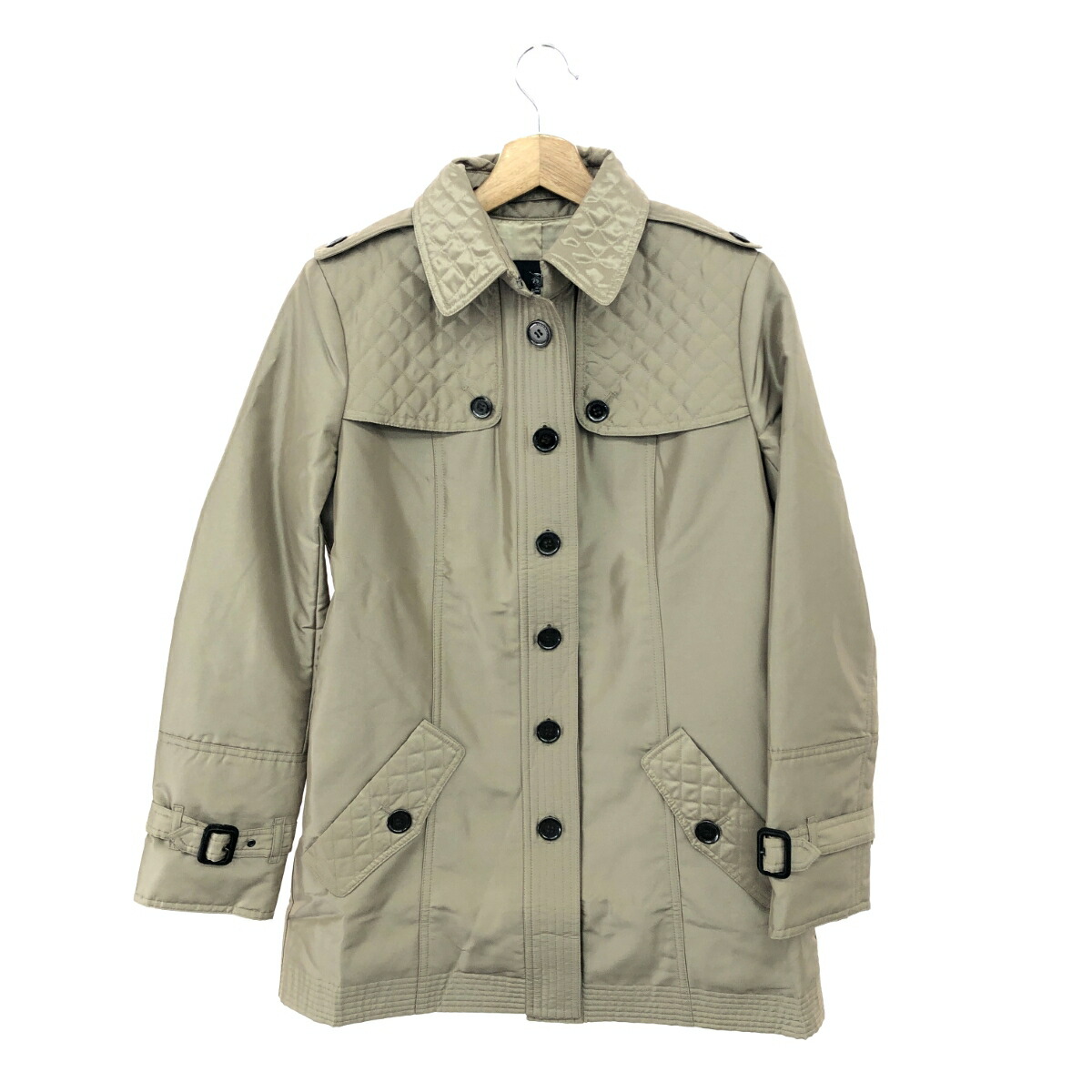 BURBERRY LONDON バーバリーロンドン キルティングコート 良好 サイズ:38 ベージュ レディース【中古】