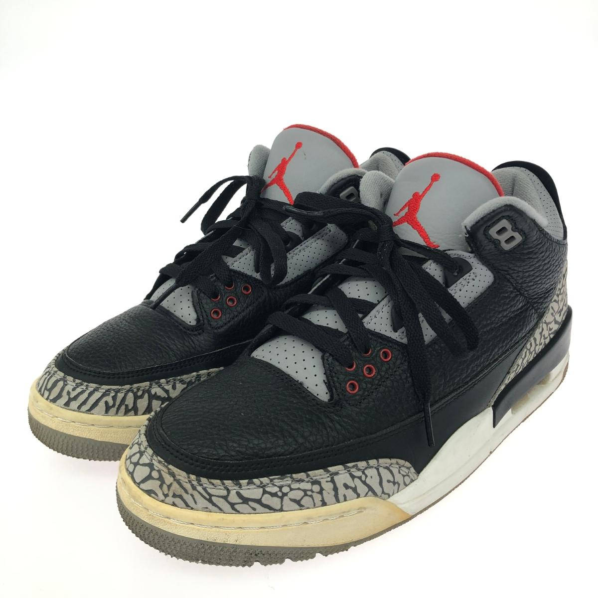 NIKE ナイキ エアジョーダン3レトロ OG  表記サイズ:27.5  854262   ブラック メンズ【中古】