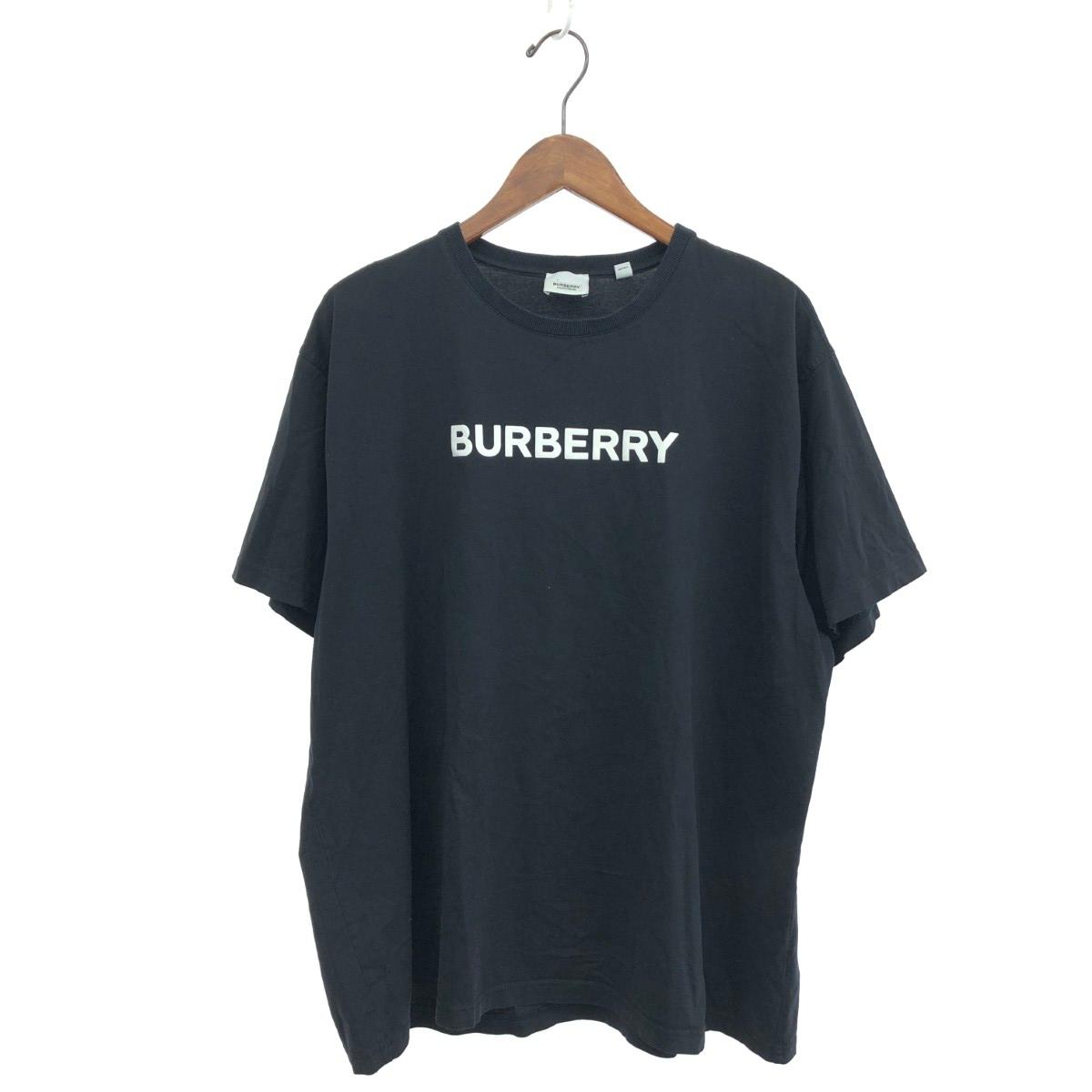 BURBERRY LONDON バーバリーロンドン 半袖カットソー サイズ:L 8055307 ブラック メンズ【中古】