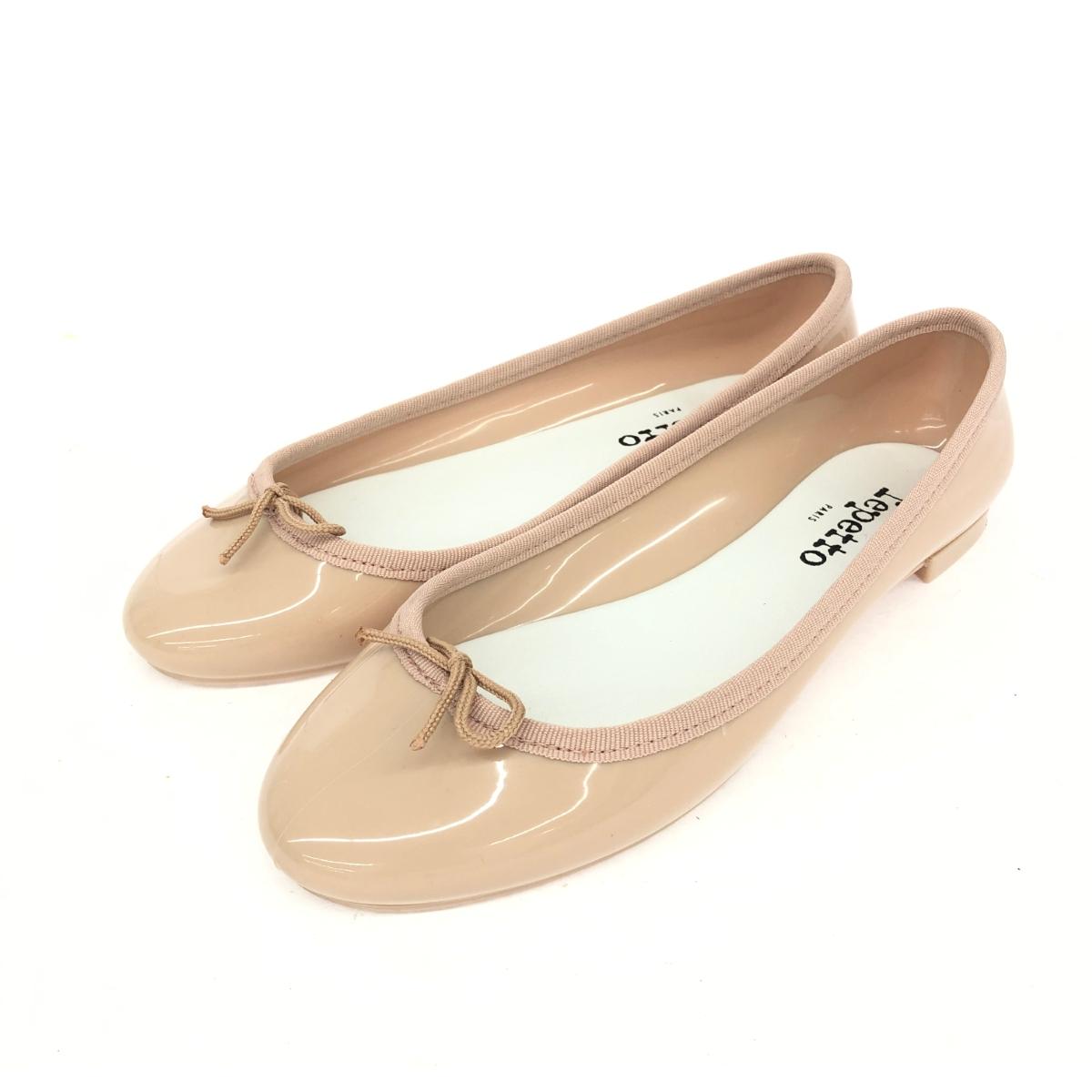 ★百貨店大売り出し客体商いもの★  repetto レ愛玩動物 排球シューズ 好ましい 書きあらわす大きさ:36 思われ人 沙子リオン   サクラ色 レディース【中古】
