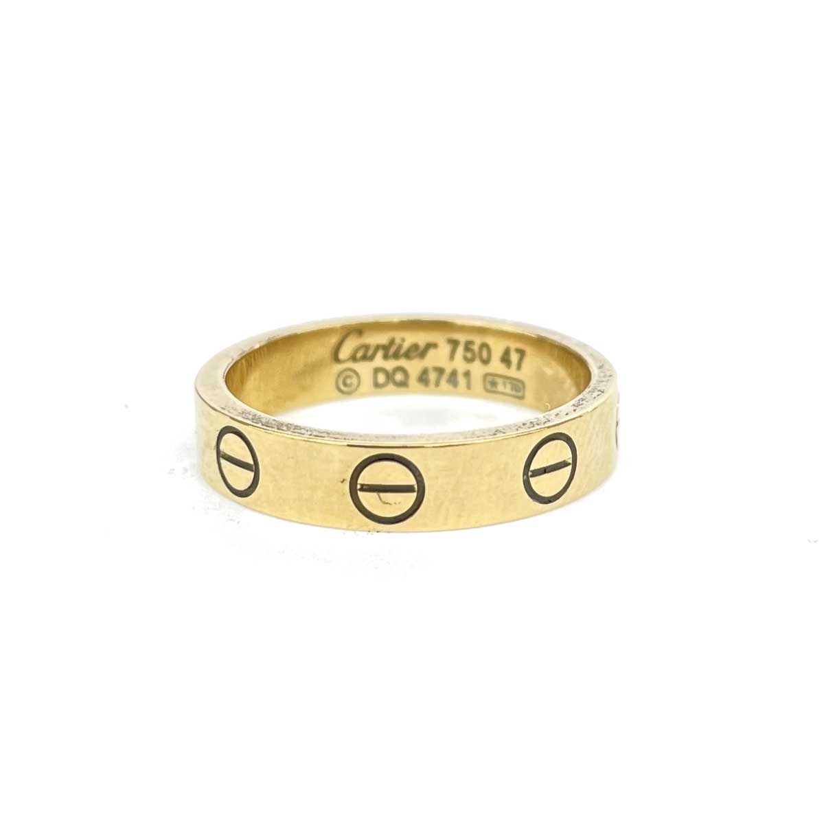 Cartier カルティエ ミニラブリング/K18輪っか 好ましい  K18YG/総掛け目3.6g    ゴールド色合い レディース【中古】