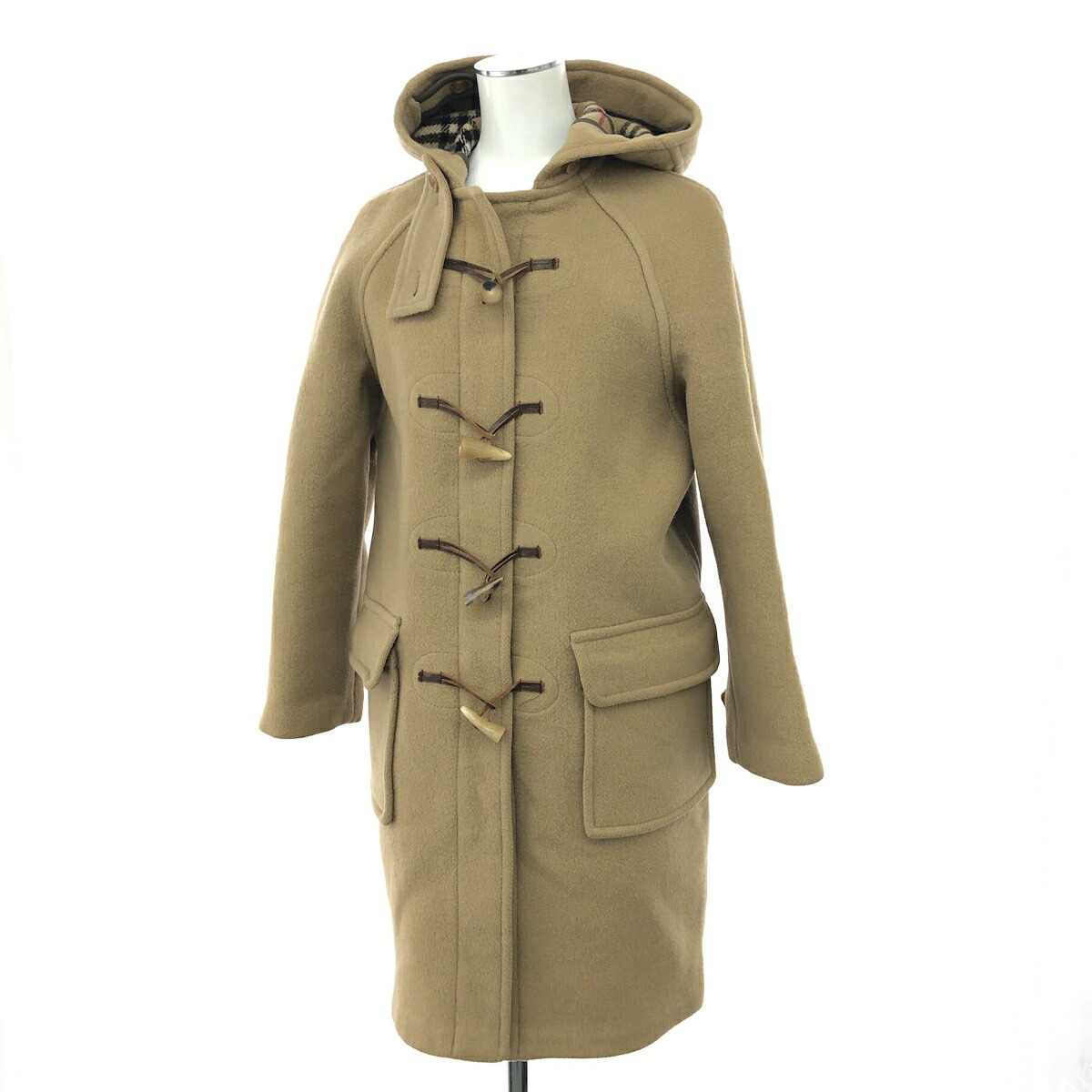 Burberry\u0027s バーバリーズ ダッフルコート  大きさ:8 ヴィンテージ/裏地ノバチェック/ロング    ベージュ レディース【中古】