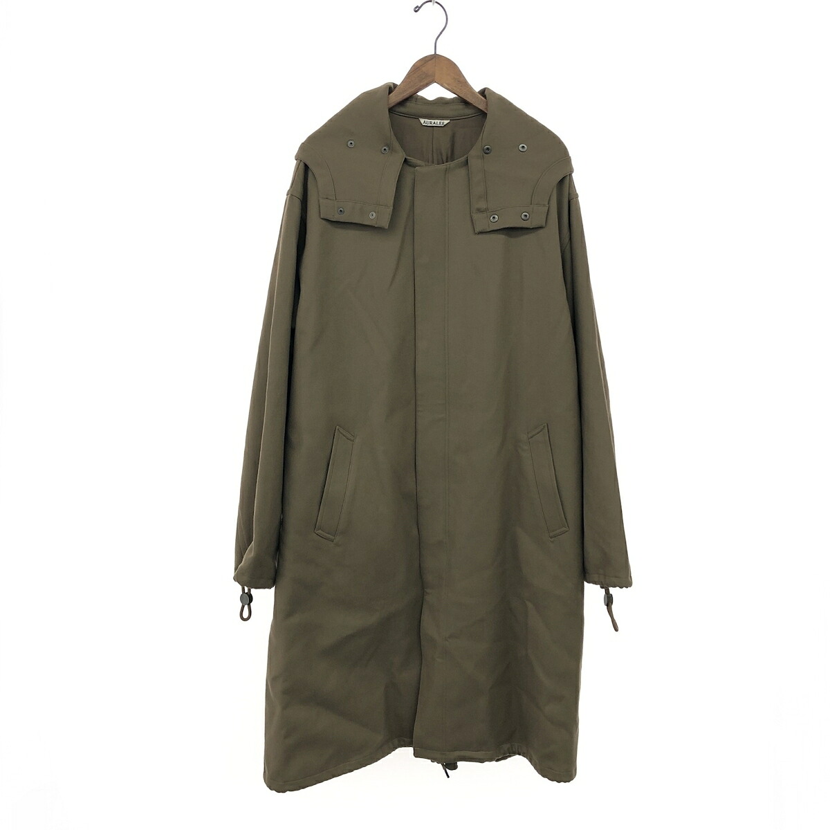 AURALEE オーラリー フーデットコート 良好 サイズ:表記なし LIGHT MELTON LONG HOODED COAT A7AC01LM ベージュ メンズ【中古】