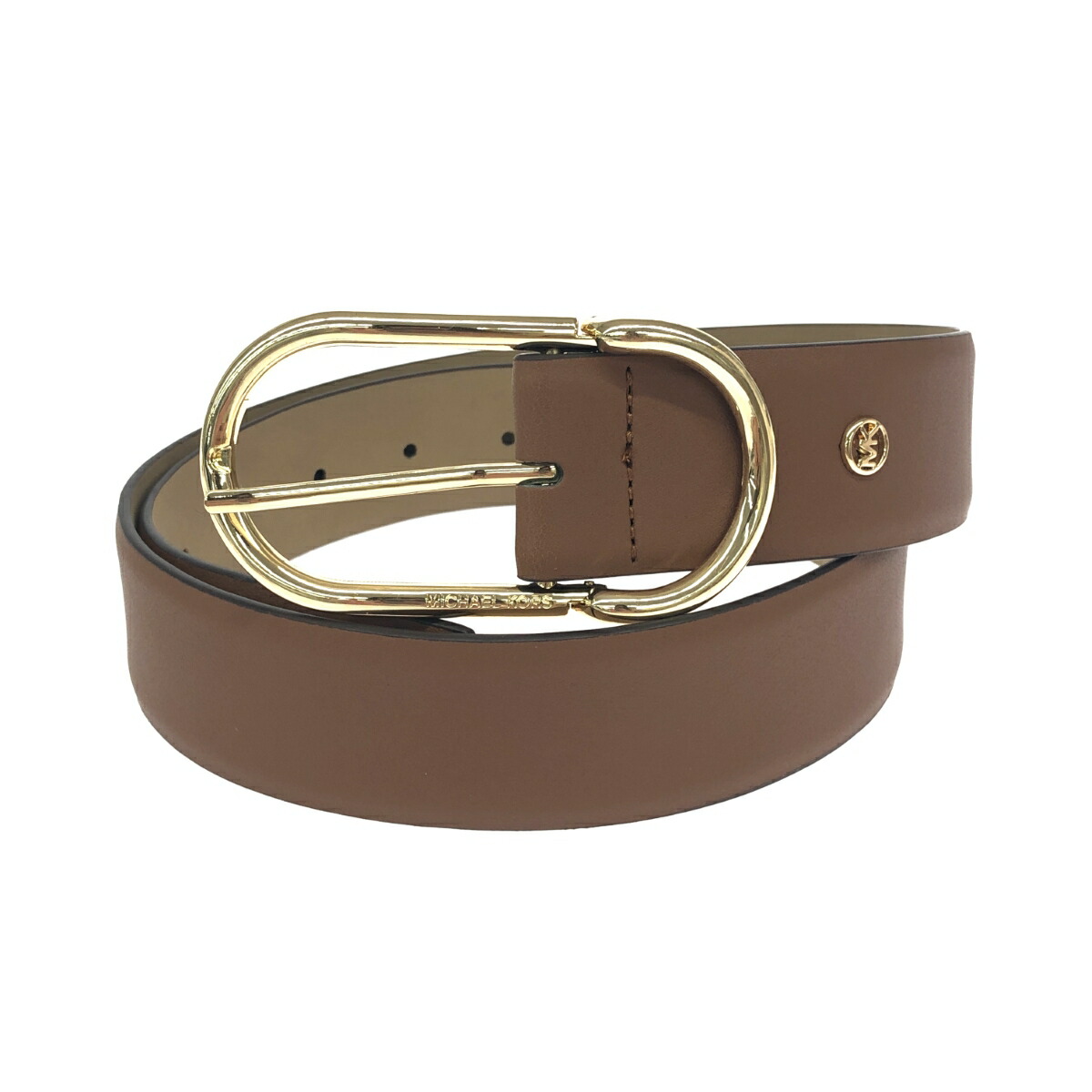 MICHAEL KORS マイケルコース ベルト 美品 表記サイズ:S レザー ブラウン レディース【中古】