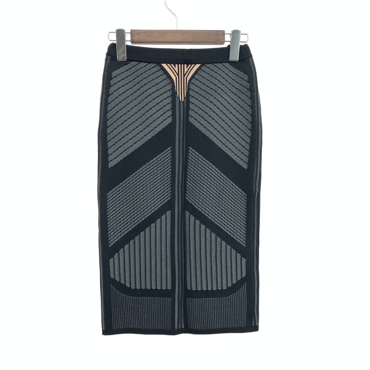 PRADA プラダ テクニカルニットスカート 良好 サイズ:36 Resort Technical Knit Skirt AMA2 グレー レディース【中古】 12,496円