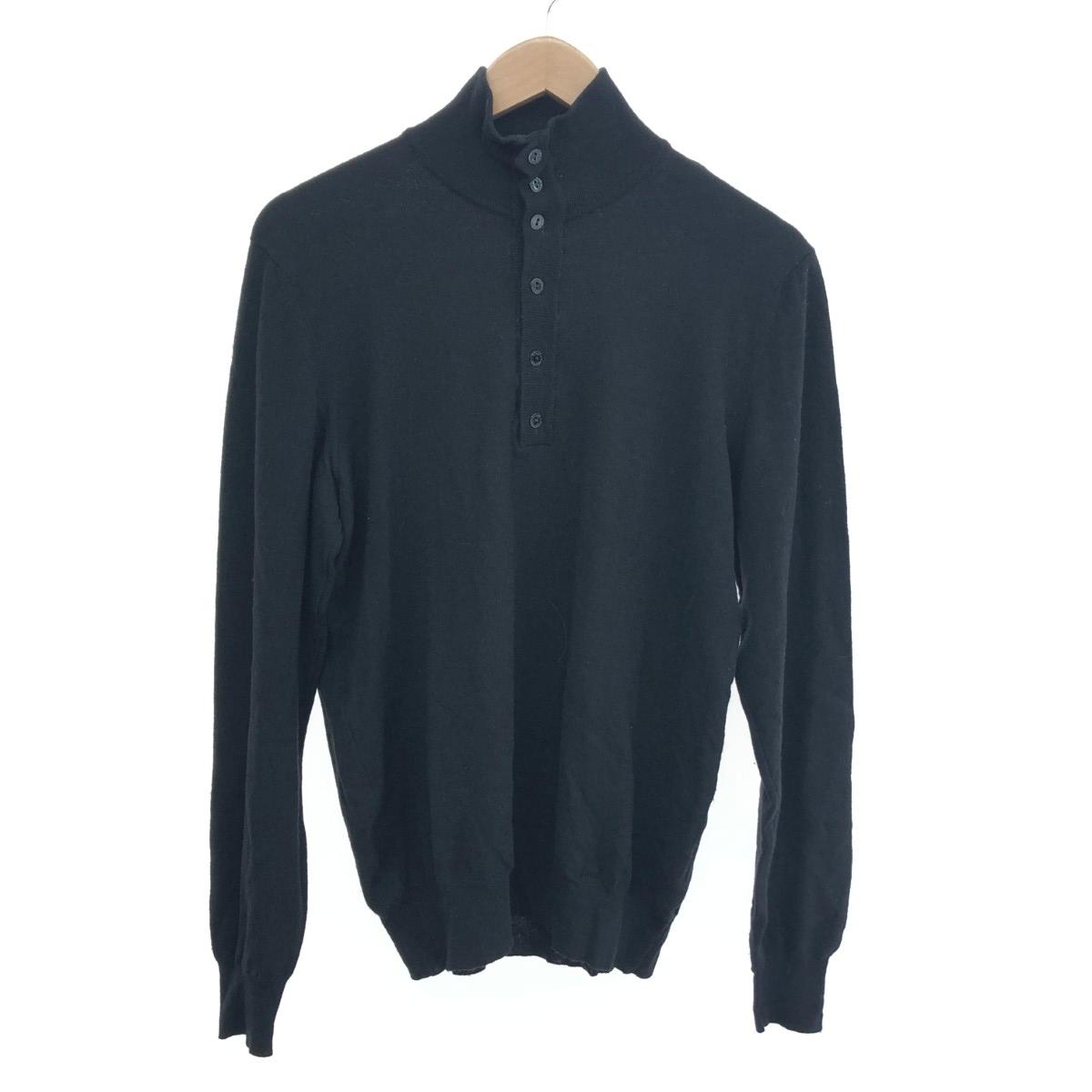 DOLCE&GABBANA ドルチェ&ガッバーナ ハーフボタン長袖ニット サイズ:表記なし- ブラック メンズ【中古】 14,058円