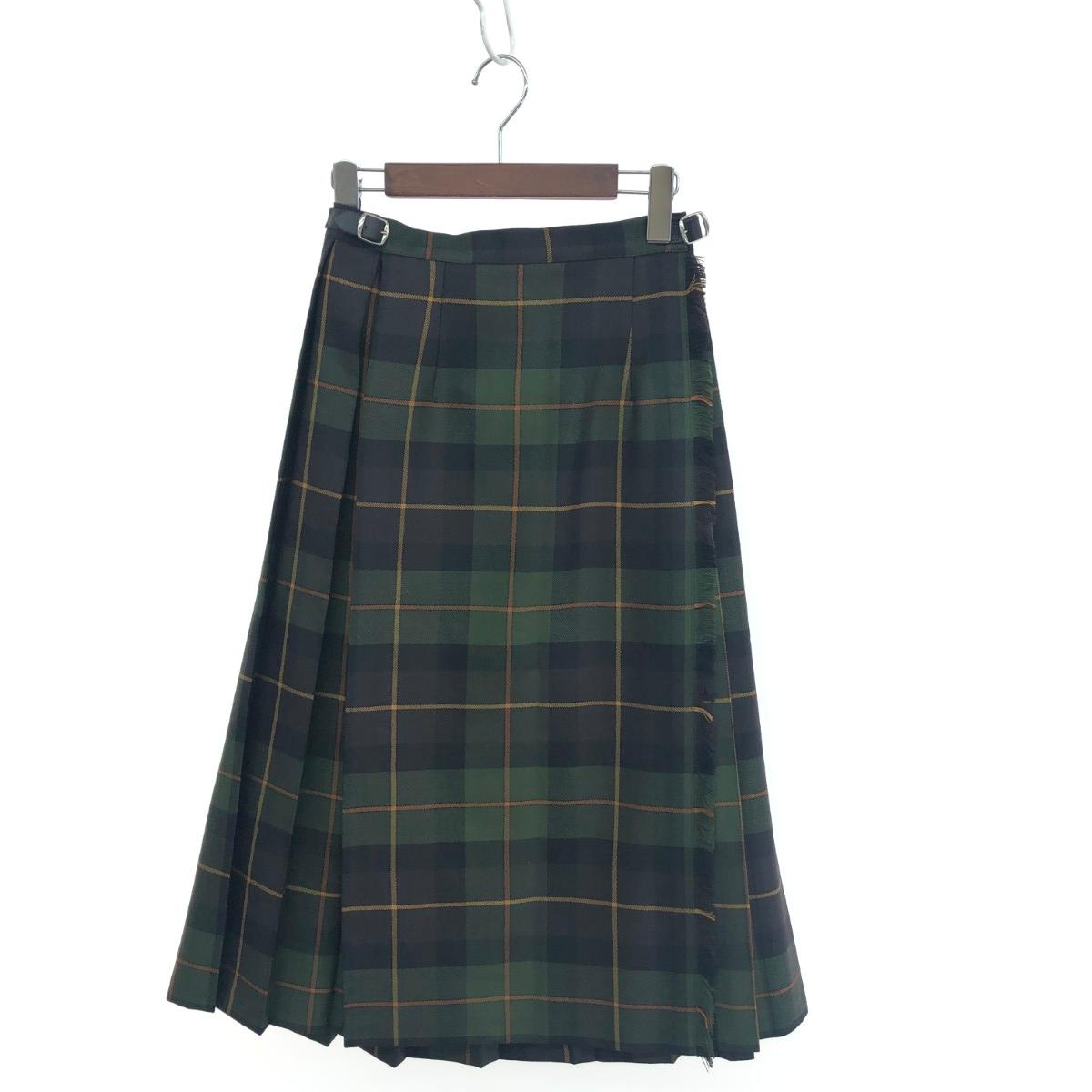 O'NEIL OF DUBLIN オニールオブダブリン ラップスカート 新品同様 サイズ:8 チェック柄/イージーレギュラーキルト カーキ レディース【中古】 8,140円