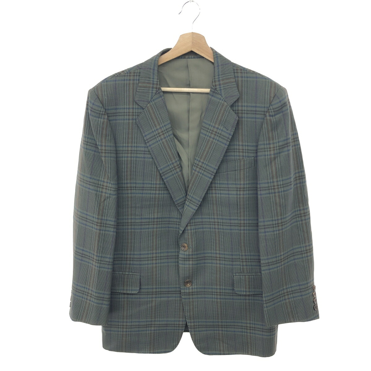 Burberry's バーバリーズ テーラードジャケット サイズ:L ヴィンテージ品/チェック/2B カーキ メンズ【中古】