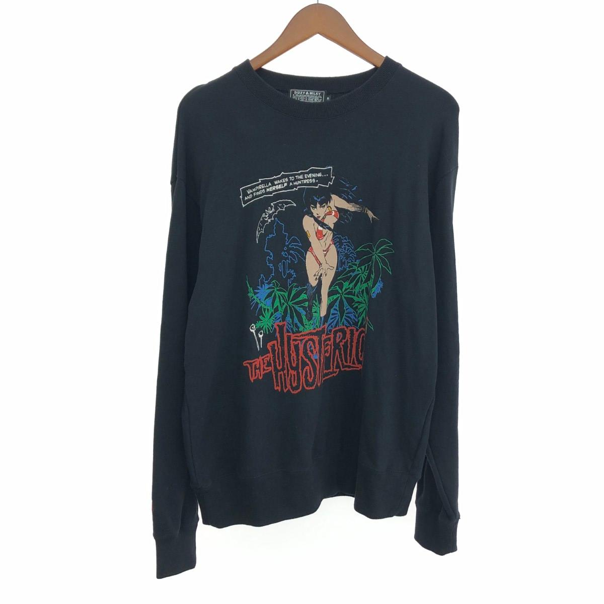 HYSTERIC GLAMOUR ヒステリックグラマー スウェット ヴァンピレラ サイズ:M 02223CS14 ブラック メンズ【中古】