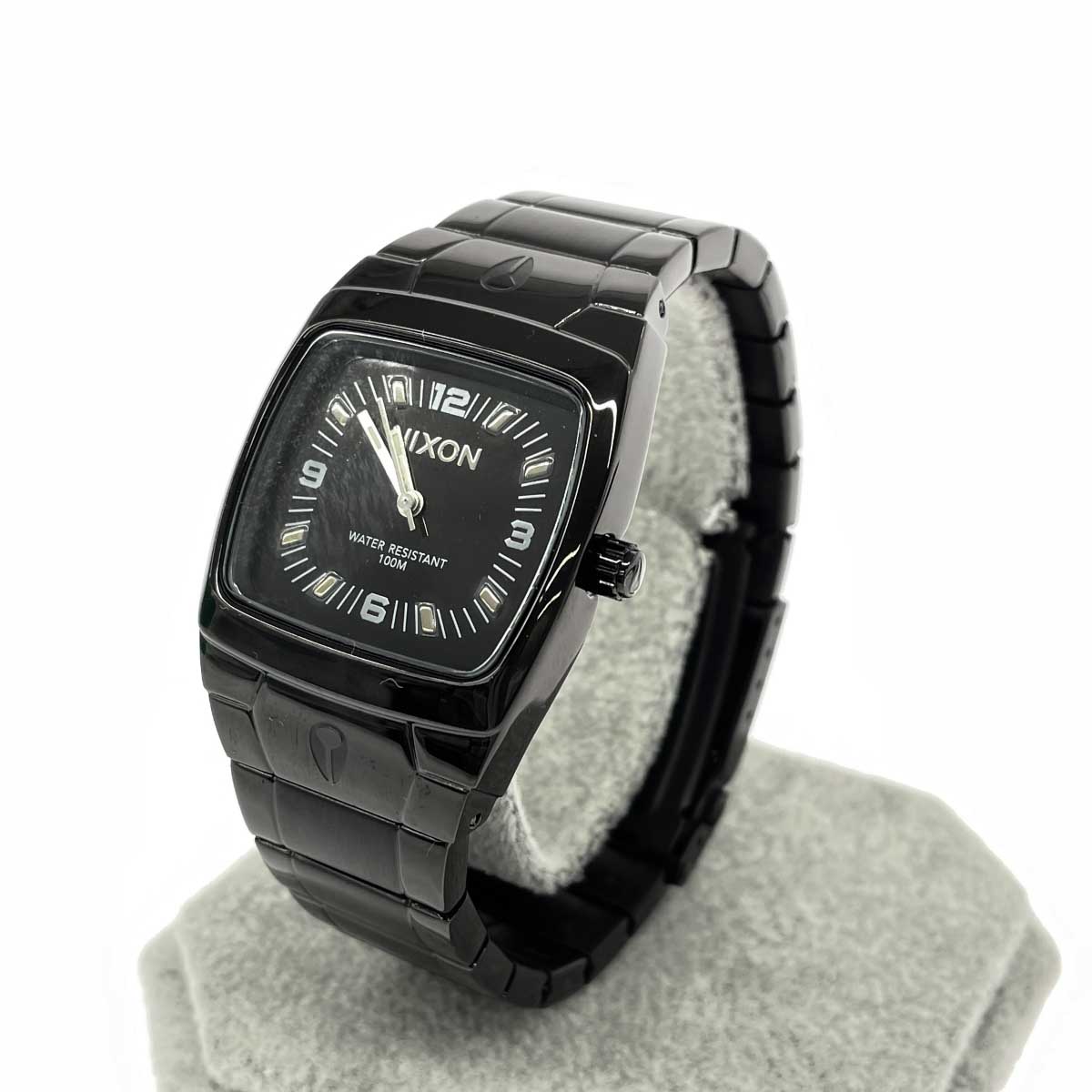 Nixon ニクソン 腕時計 クォーツ 良好 SS/ガンメタル THE MANUAL ブラック ユニセックス【中古】