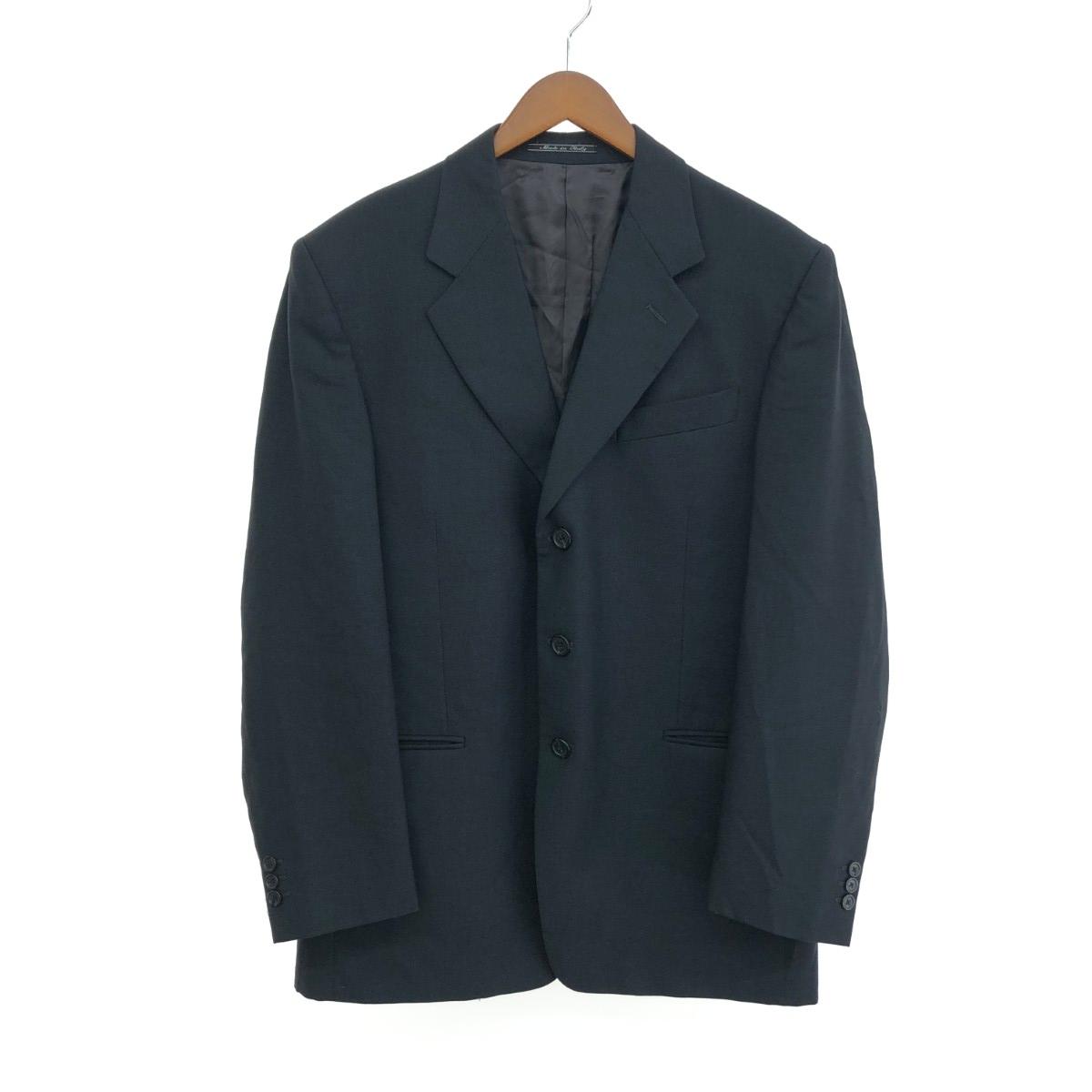 FENDI フェンディ テーラードジャケット 好ましい 大きさ:52 ヴィンテージ品/3B/羊毛    黒いこと メンズ【中古】