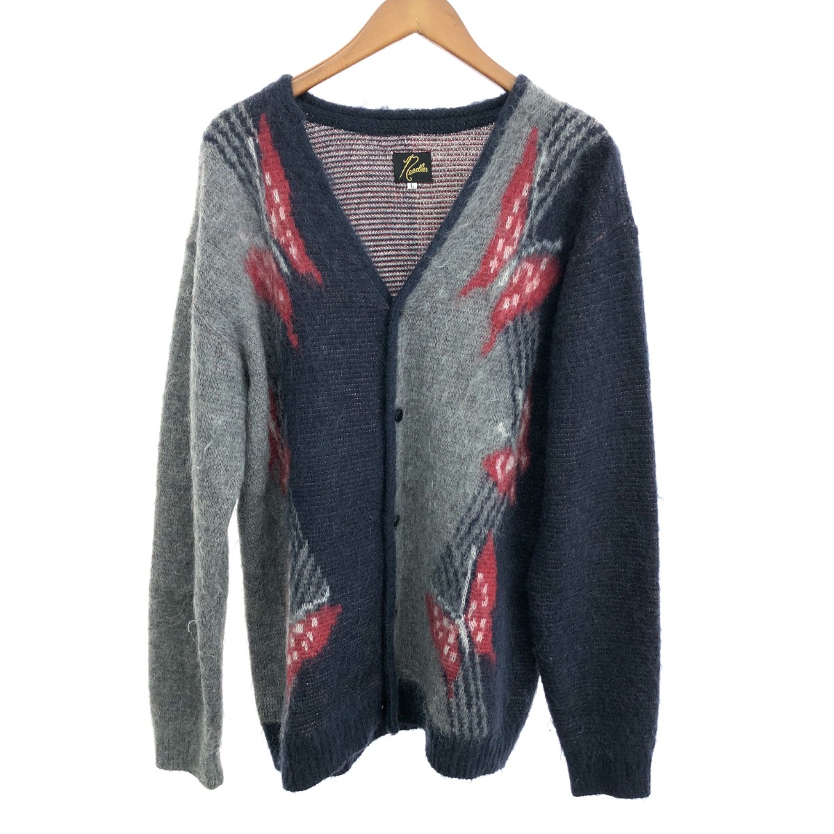 Needles ニードルズ モヘアカーディガン 良好 サイズ:L LQ275/22AW マルチカラー メンズ【中古】