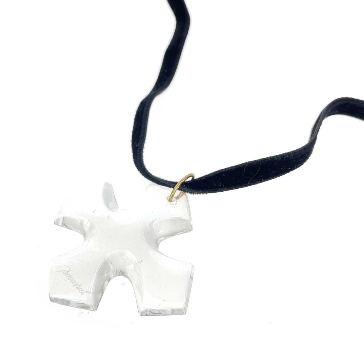 Baccarat バカラ チョー鉄道車両 頸飾り オクシタン 思わしい  打ち切り具部K18    せつ然たる レディース【中古】