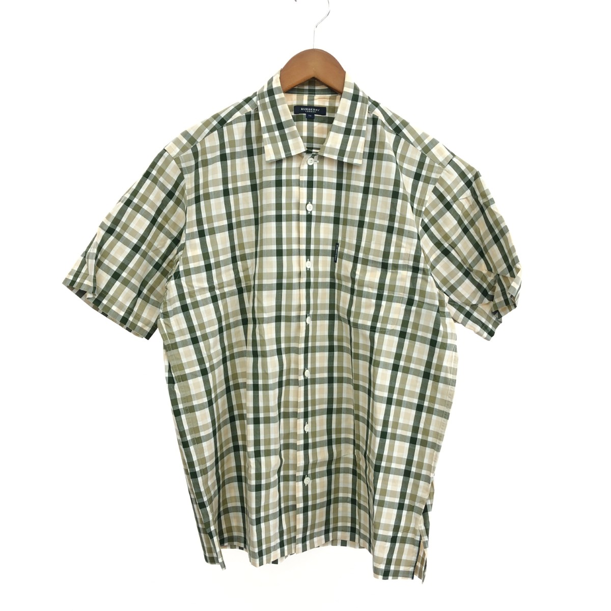 BURBERRY LONDON バーバリーロンドン 半袖シャツ 良好 サイズ:M チェック マルチカラー メンズ【中古】