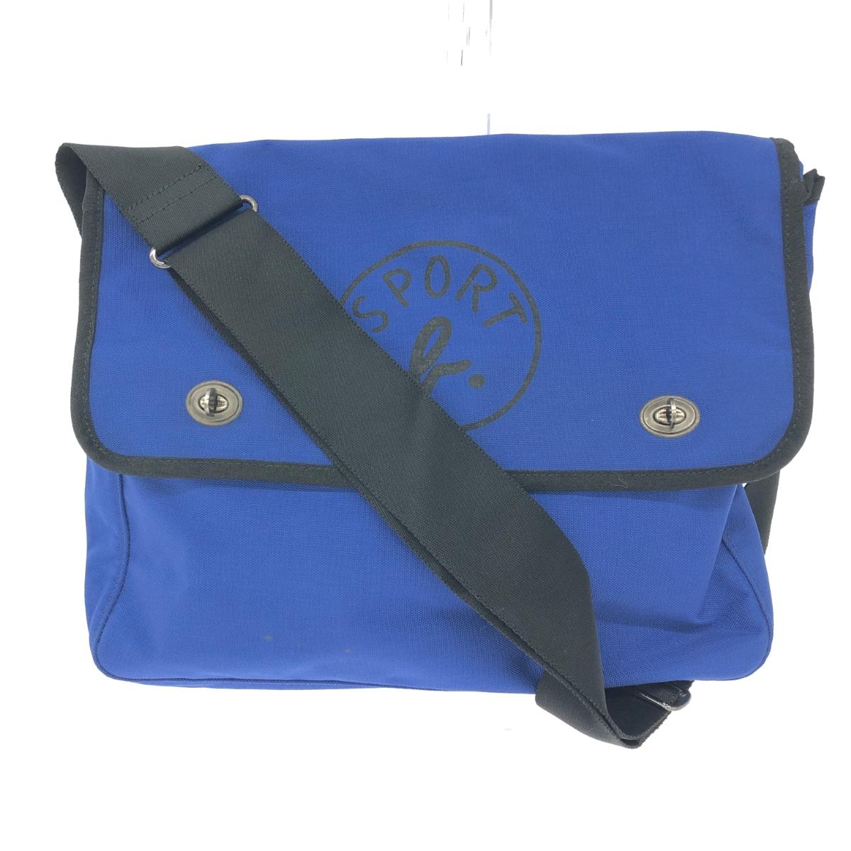 agnes b. アニエスベー SPORT b./ショルダーバッグ ターンロック/ナイロン ブルー ユニセックス【中古】