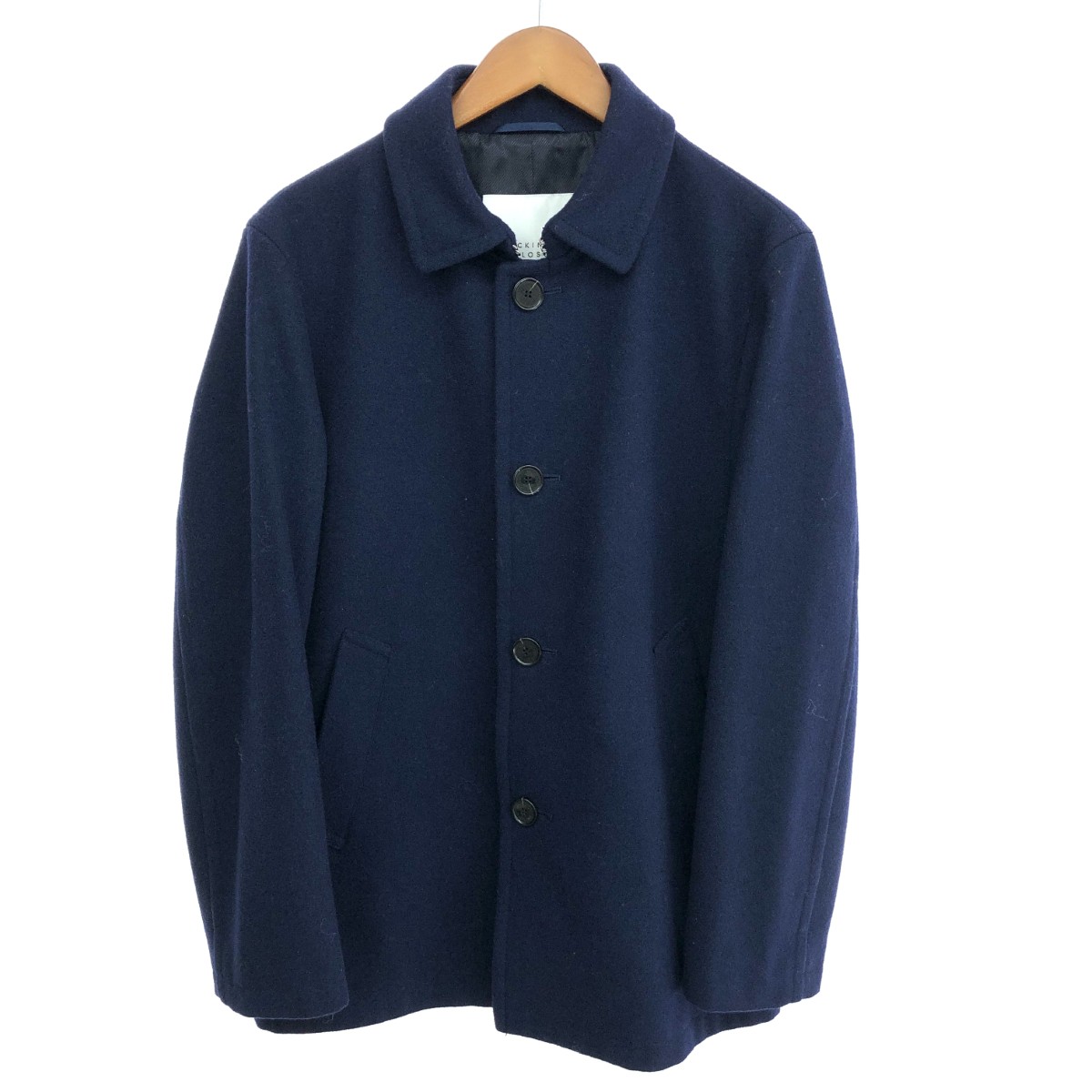 MACKINTOSH PHILOSOPHY マッキントッシュフィロソフィー ステンカラーコート サイズ:40 ウール ネイビー メンズ【中古】|リサイクル ティファナ