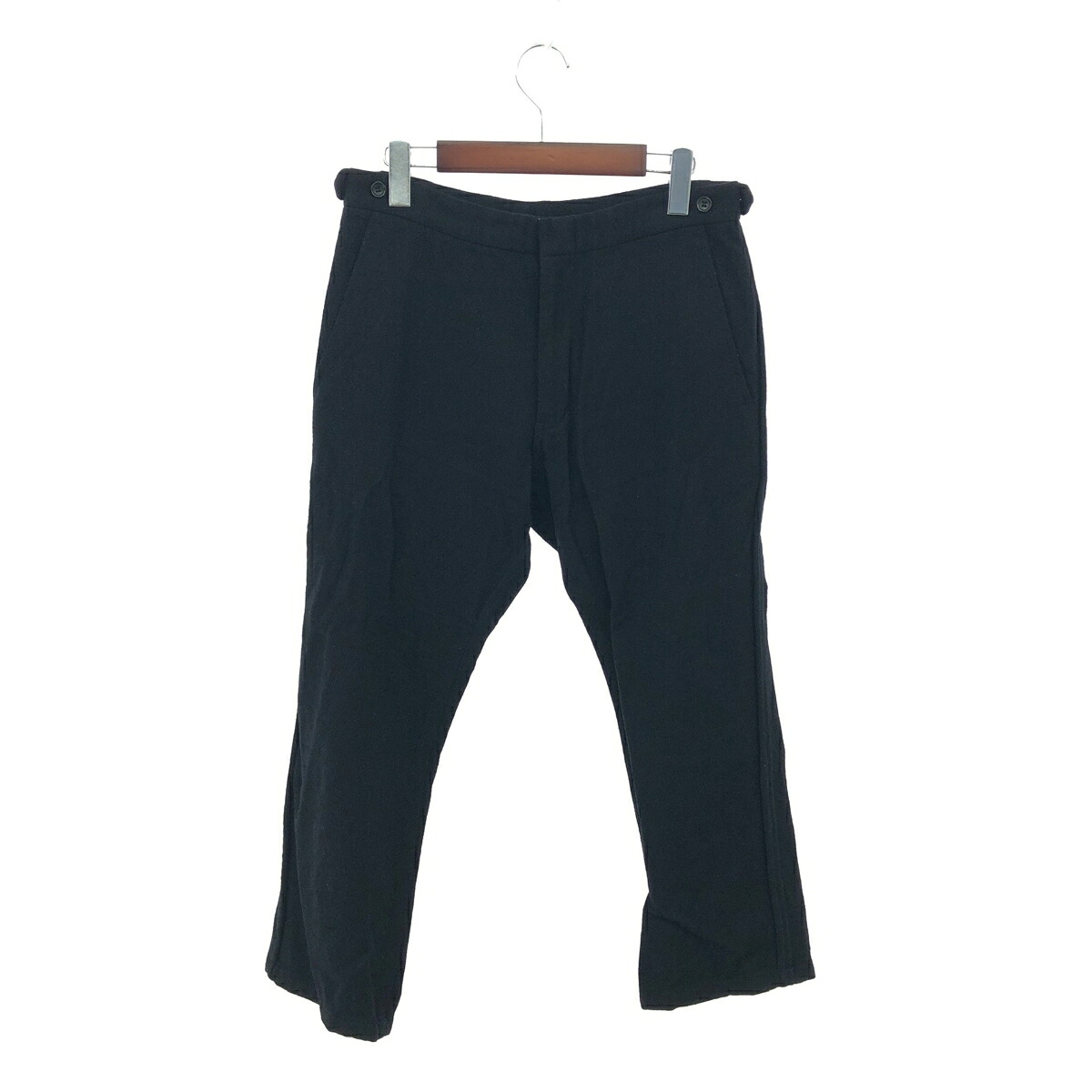 COMME des GARCONS HOMME PLUS コムデギャルソンオムプリュス ウールパンツ 良好 サイズ:S EVER GREEN ブラック メンズ【中古】 13,552円