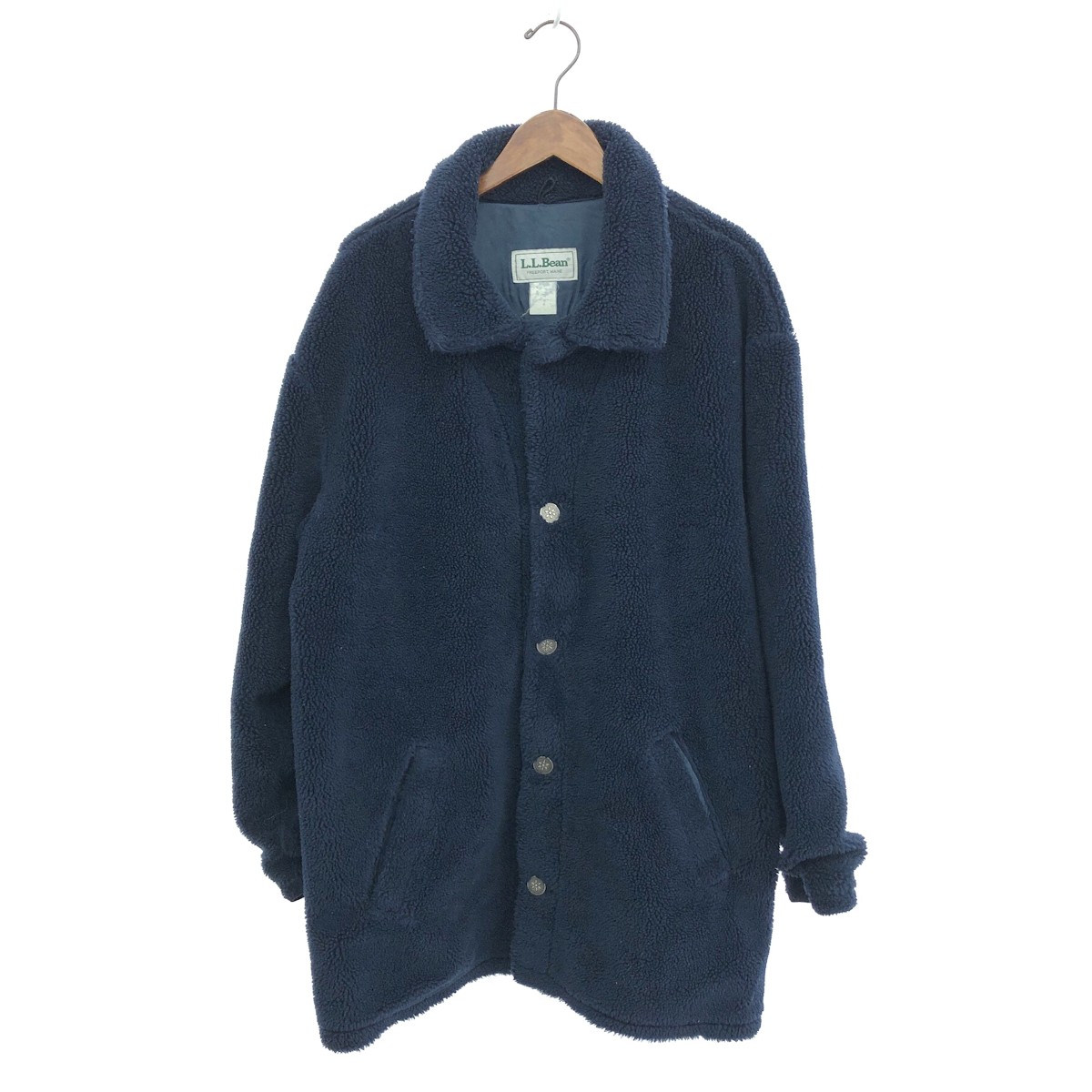 L.L.Bean エルエルビーン フリースコート ネイビー メンズ【中古】｜リサイクル ティファナ
