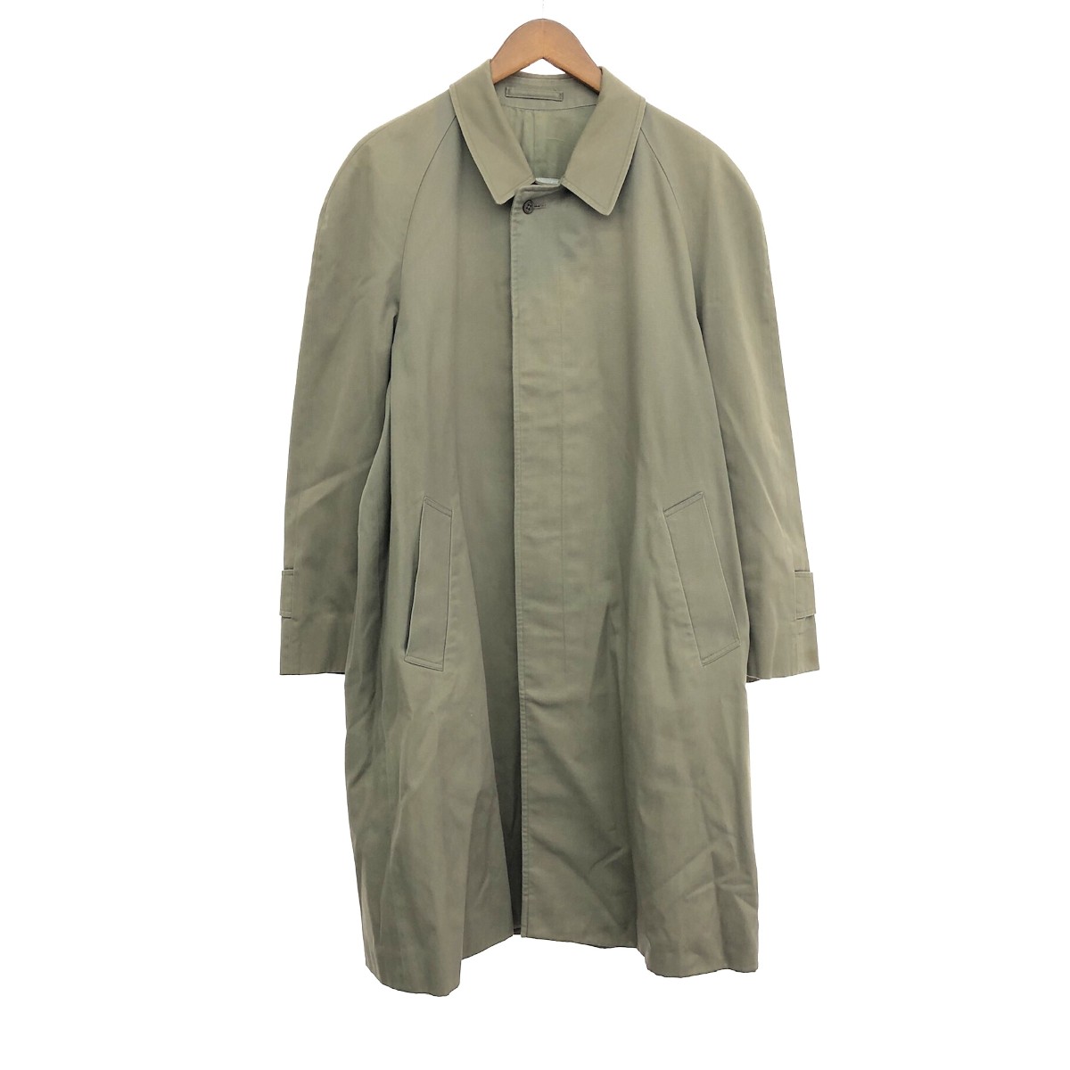 Aquascutum アクアスキュータム バルマカーンコート サイズ:表記なし MADE　IN　ENGLAND VINTAGE グリーン メンズ【中古】