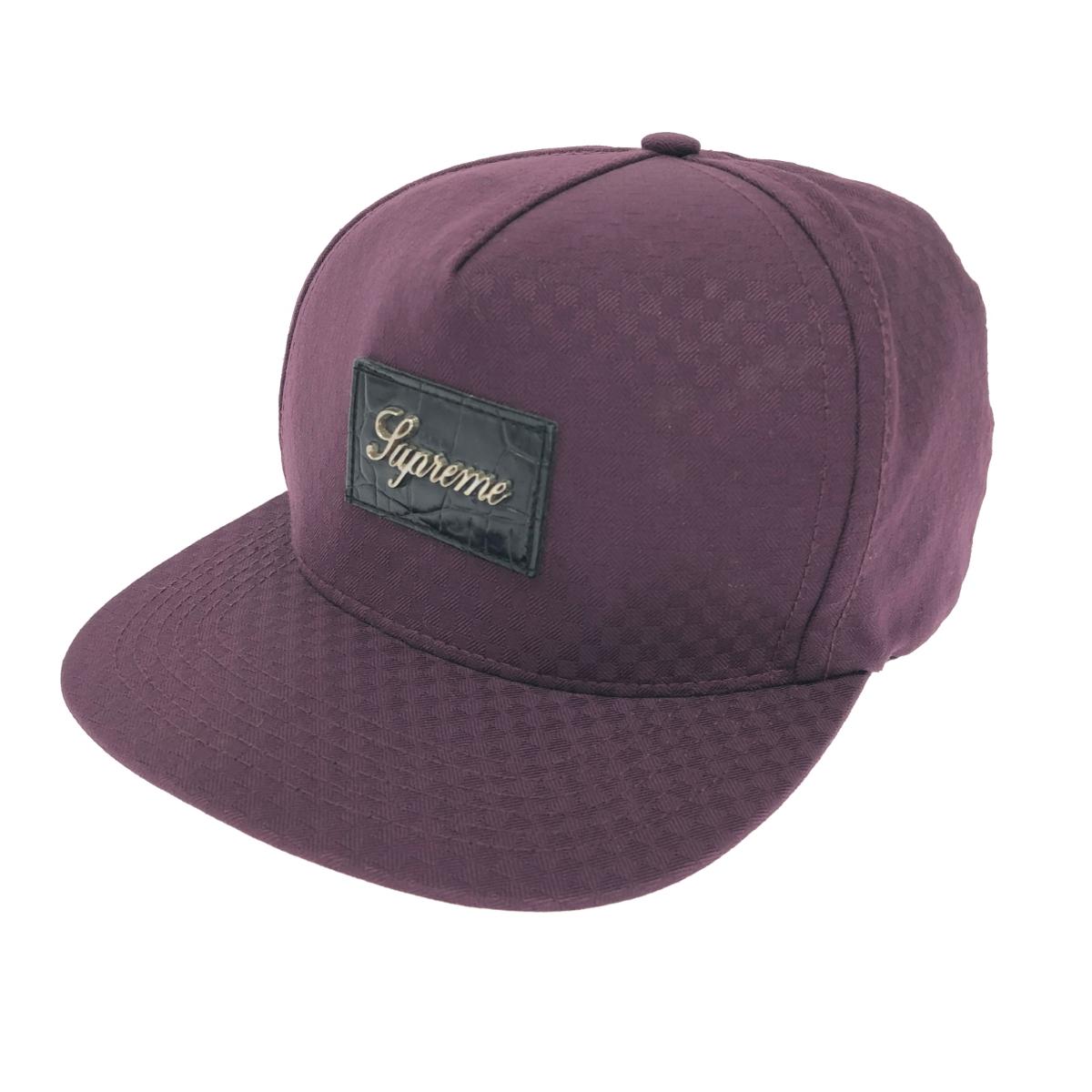 SUPREME シュプリーム キャップCROC　PATCH　5PANEL 良好 スターターコラボ ボルドー メンズ【中古】