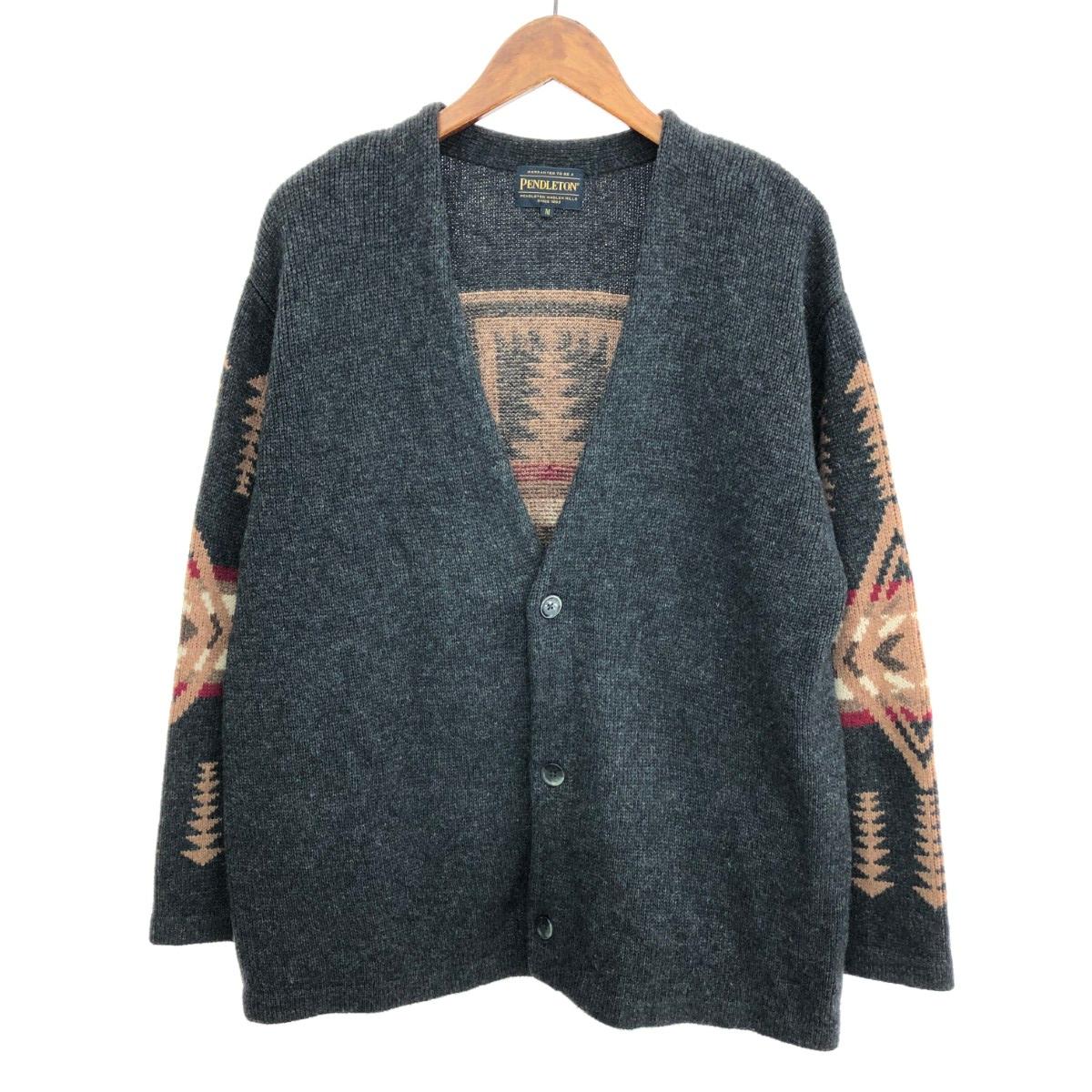 PENDLETON ペンドルトン ジャーナルスタンダード/長袖カーディガン 良好 サイズ:M ウール×ナイロン グレー メンズ【中古】