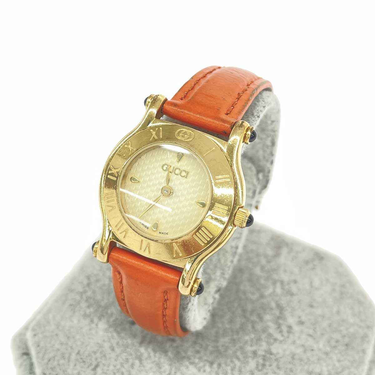 GUCCI グッチ 腕時計/クォーツ 6500L/ヴィンテージ品 ゴールドカラー/オレンジ レディース【中古】