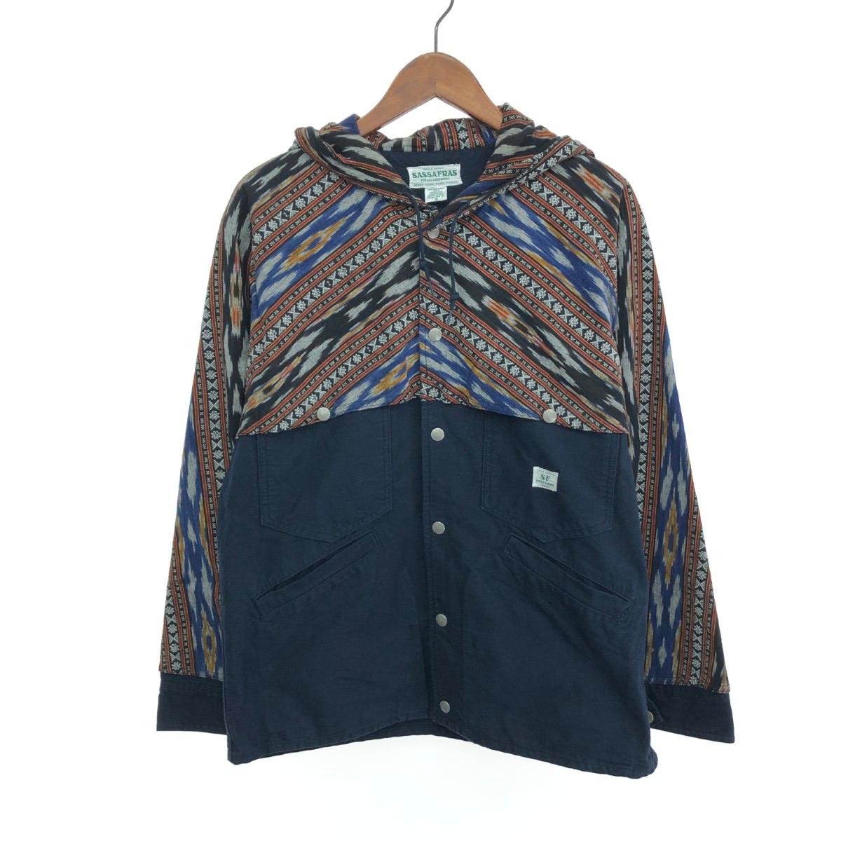 SASSAFRAS ササフラス フーデットシャツジャケット  大きさ:S GARDEN CRUISER BUD JACKET    米国海軍 メンズ【中古】